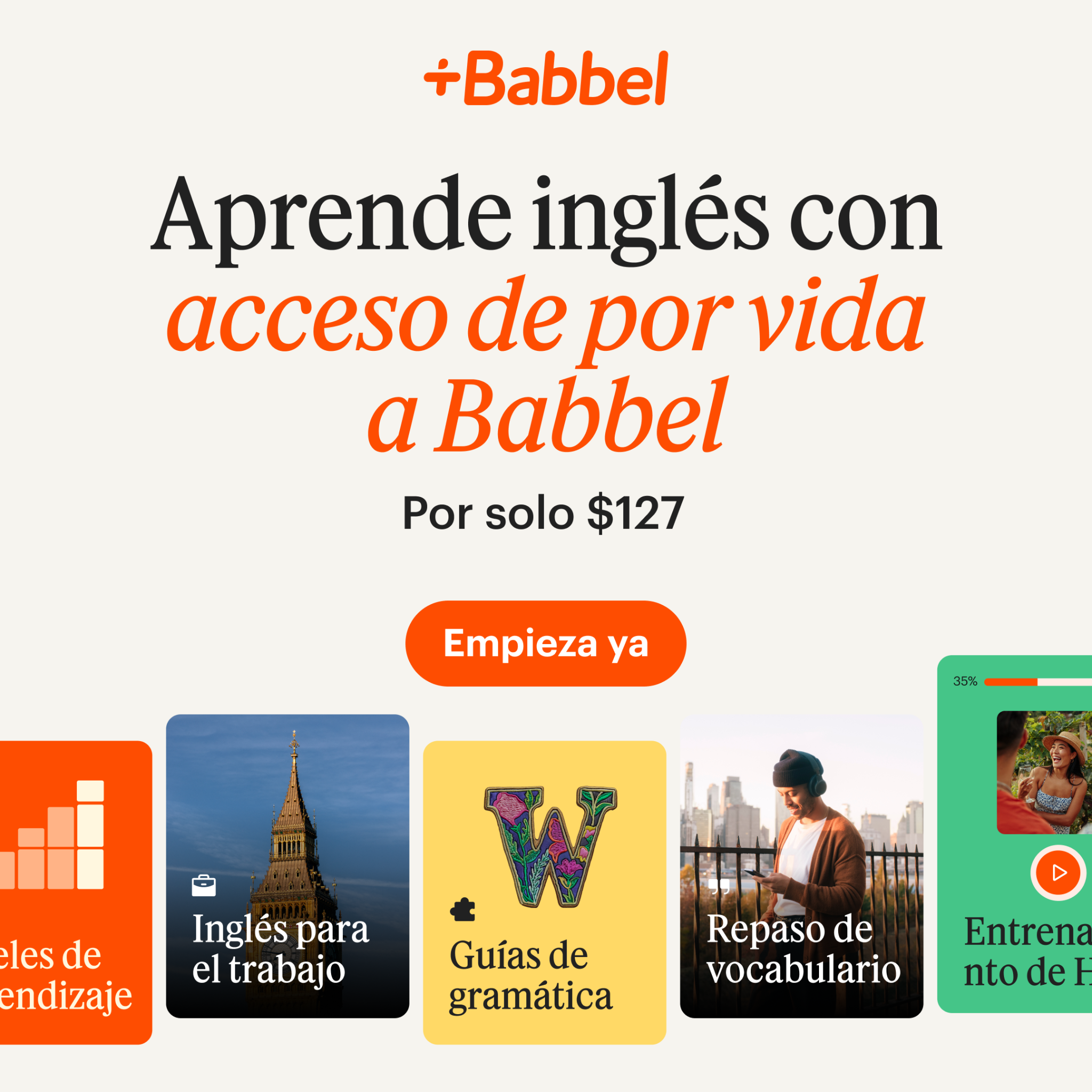 Babbel Facebook ad