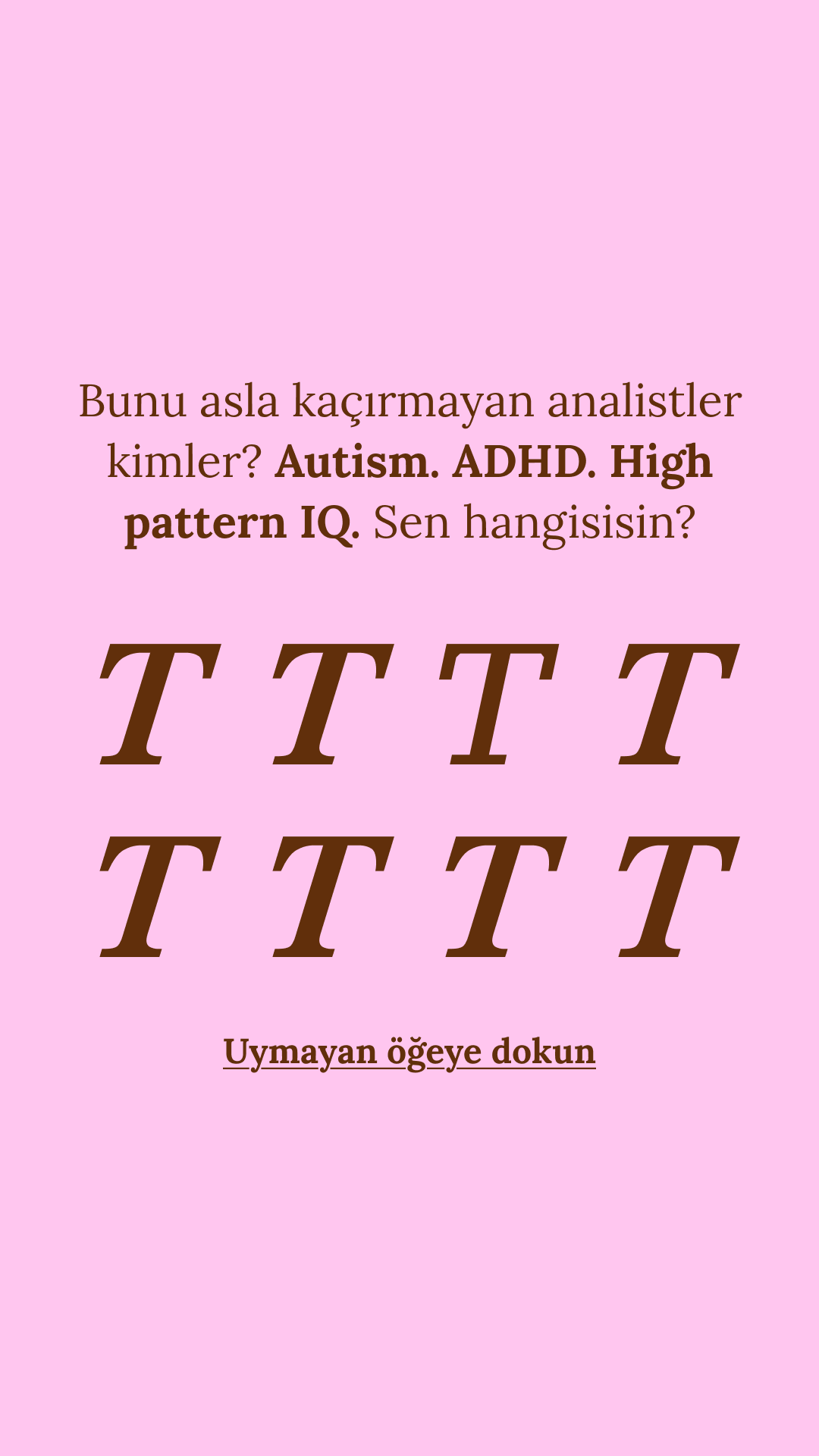 International Brain Test Facebook ad