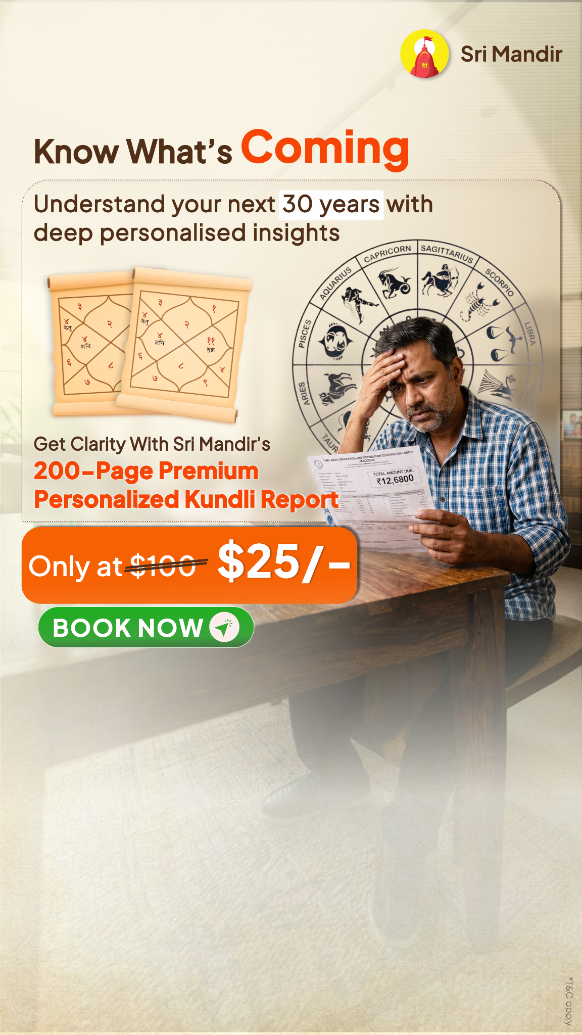 Kundli Guide by Sri Mandir Facebook ad
