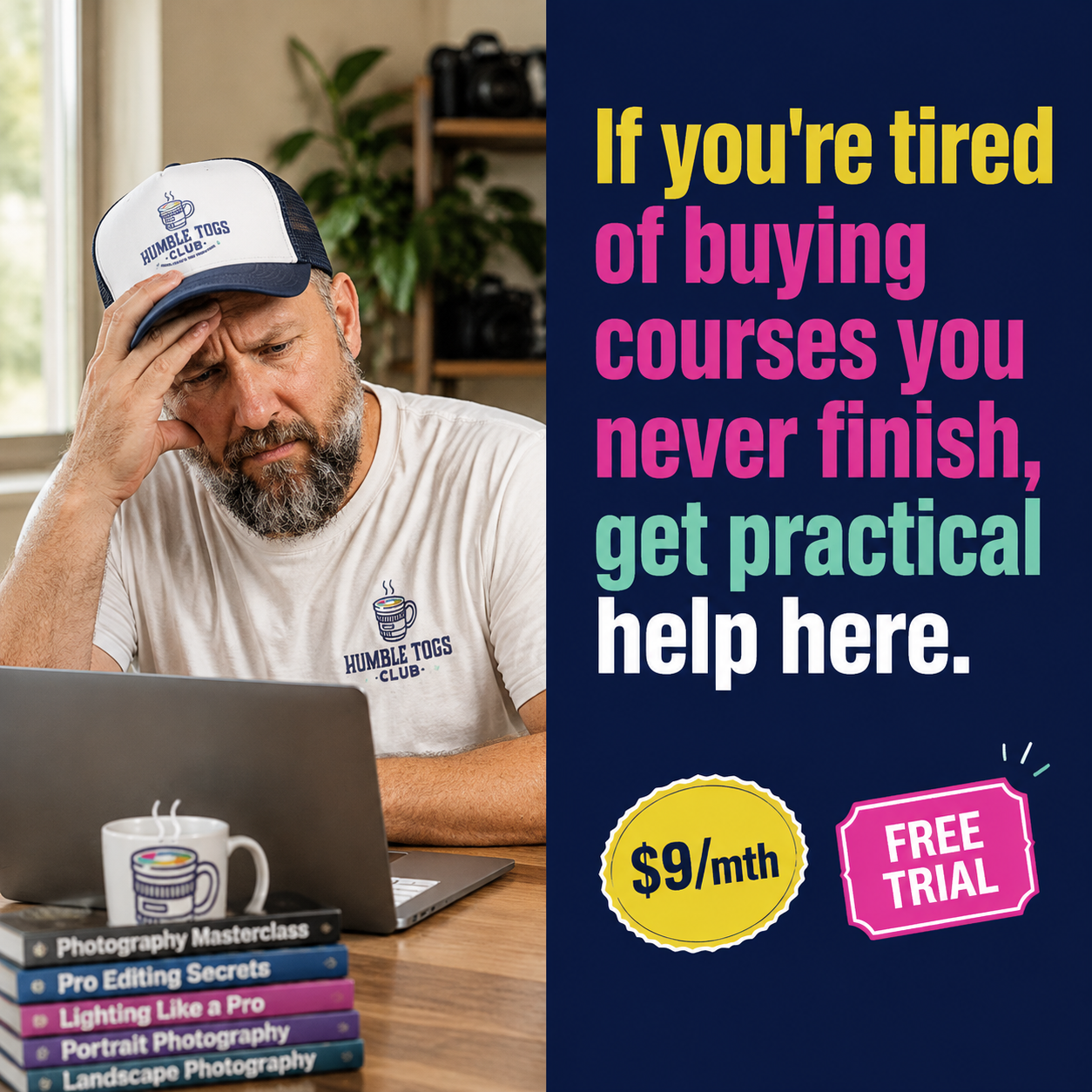 By Kurt Sneddon Facebook ad: Stop Courses, Start Improving.