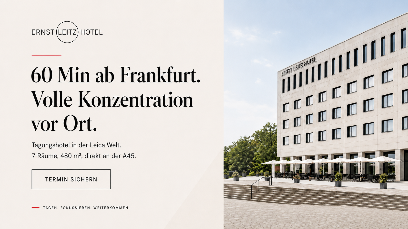 Ernst Leitz Hotel Facebook ad: Designhotel für Vertriebs- und Außendiensttagungen in der…