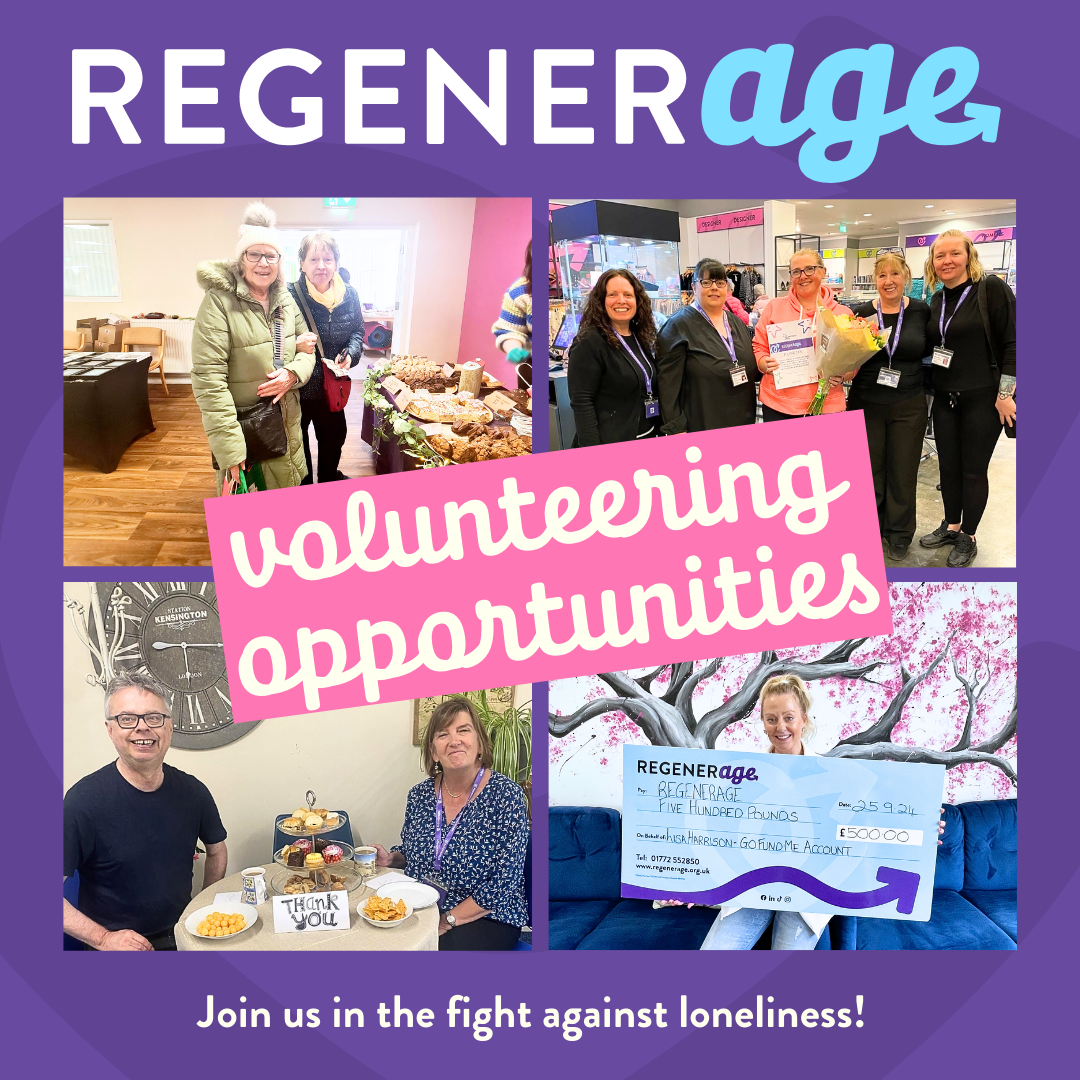 Regenerage Charity Shops Facebook ad: Are you looking for volunteering opportunities in the…