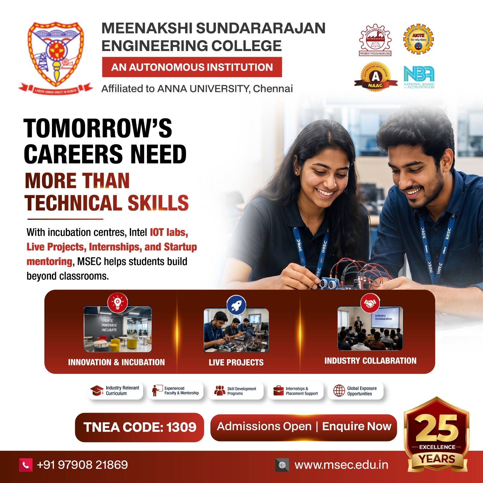 Meenakshi Sundararajan Engineering College Facebook ad: Admissions Open 2026 | Engineering Admissions at MSEC