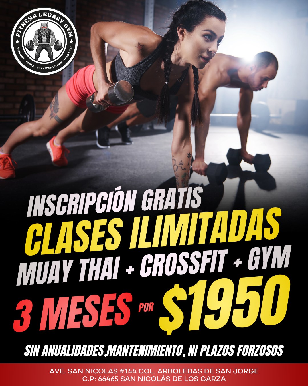 Fitness Legacy Gym, Crossfit, Hyrox & Muay Thai Facebook ad