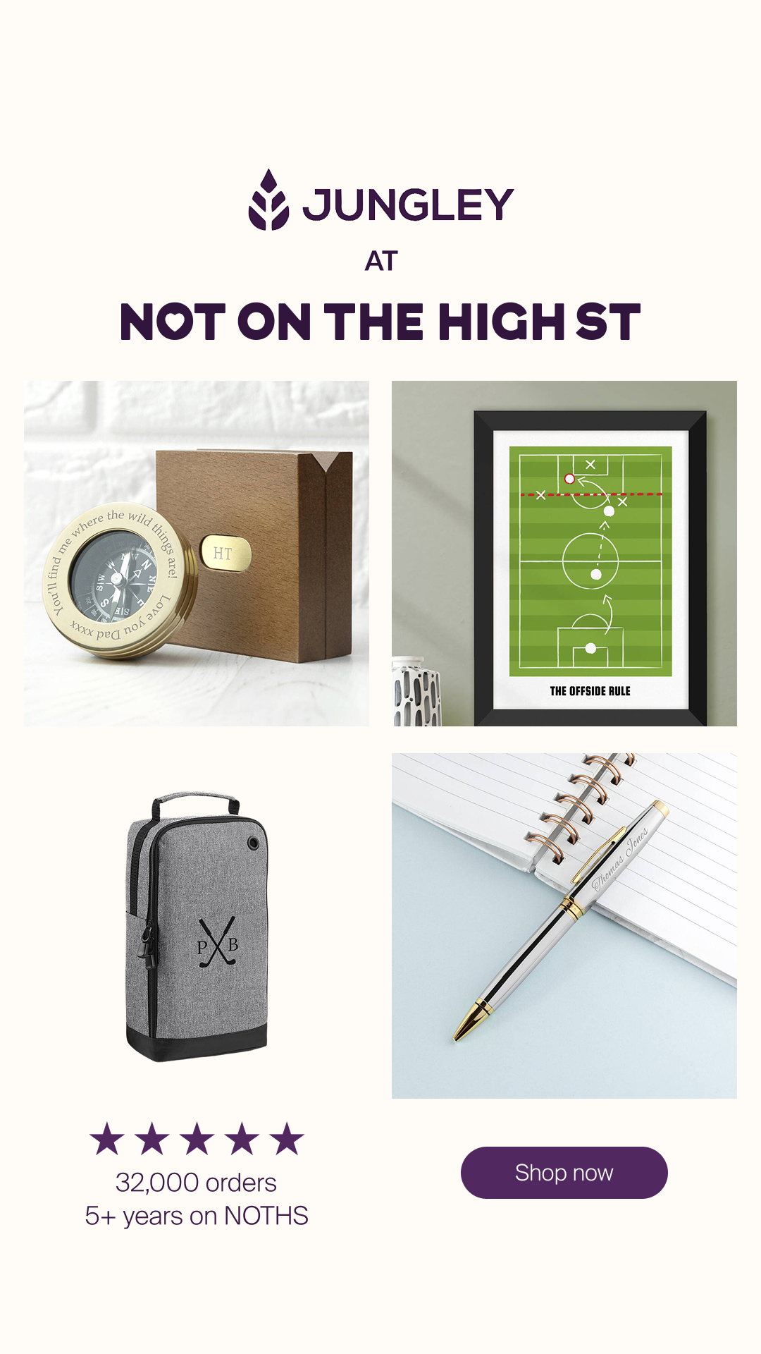 notonthehighstreet Facebook ad