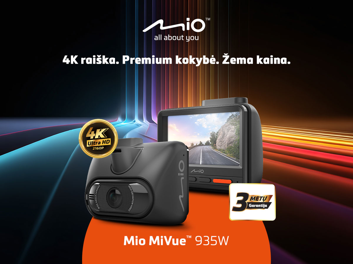 Mio Lietuva Facebook ad: Vaizdo registratorius Mio MiVue.
