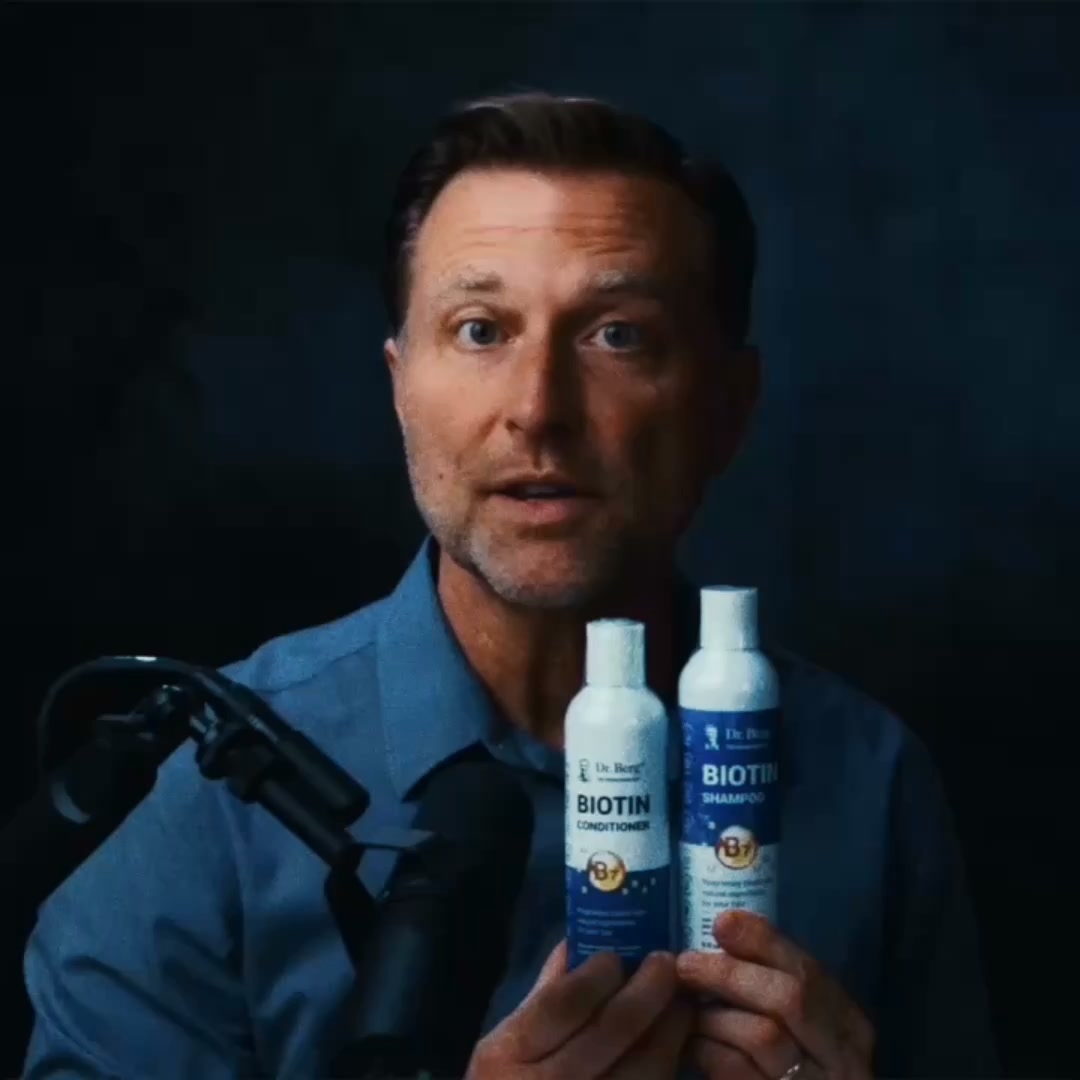 Dr. Eric Berg Facebook ad: Biotin Shampoo, The Dr. Berg Way