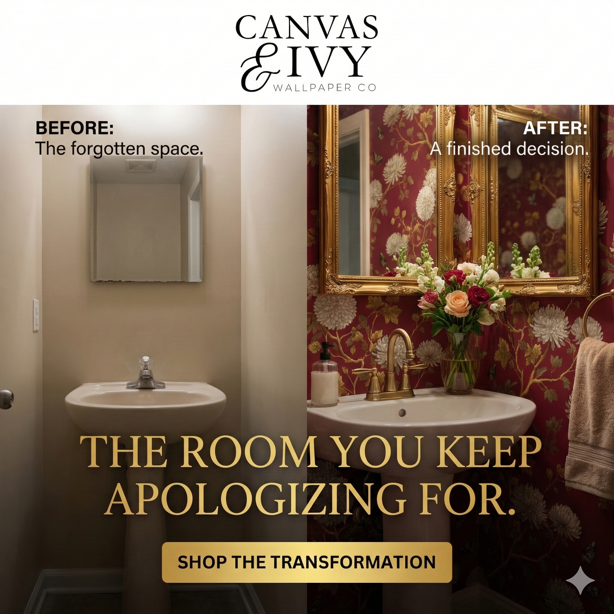 Canvas & Ivy Facebook ad