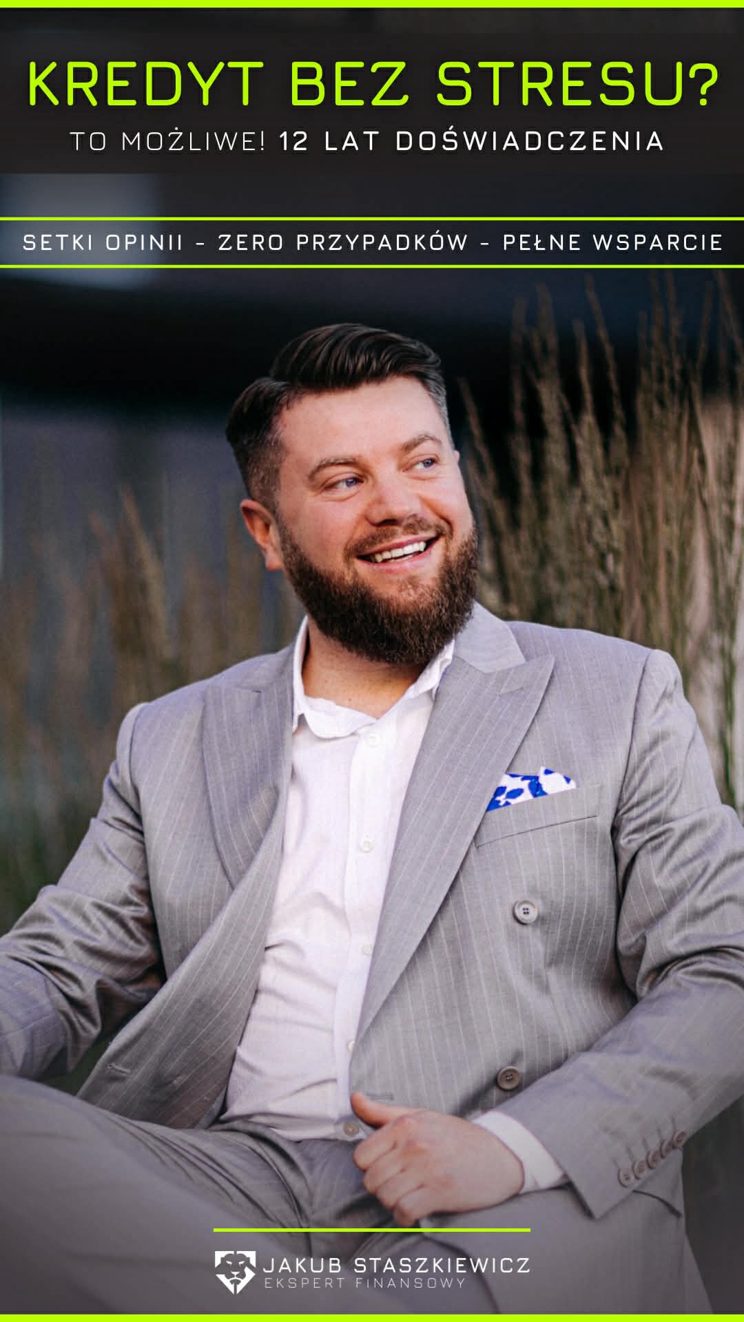 Ekspert Finansowy Jakub Staszkiewicz Facebook ad: Myślisz, że kredyt hipoteczny = stres?