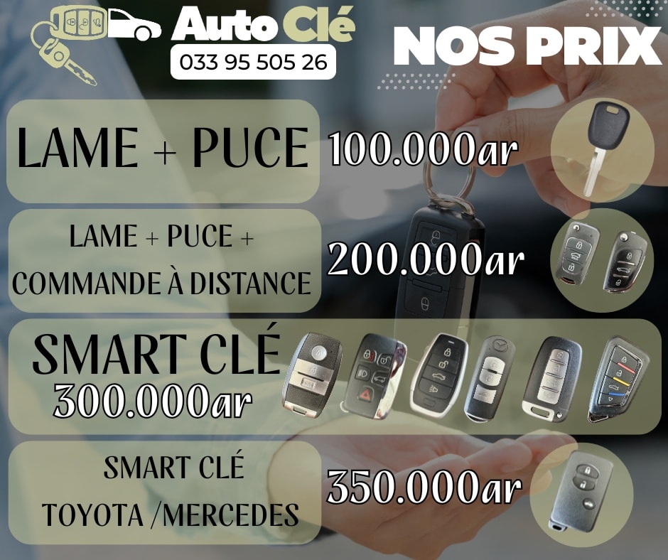 Auto Clé Tanà Facebook ad: AUTO CLÉ TANÀ, La solution rapide pour vos…