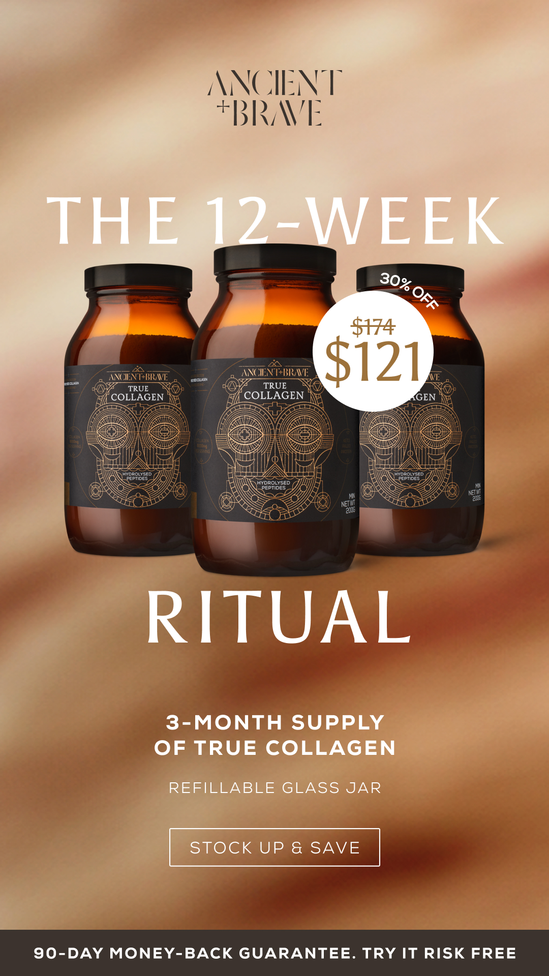 Ancient + Brave Facebook ad: Save 30% on our Starter Bundle