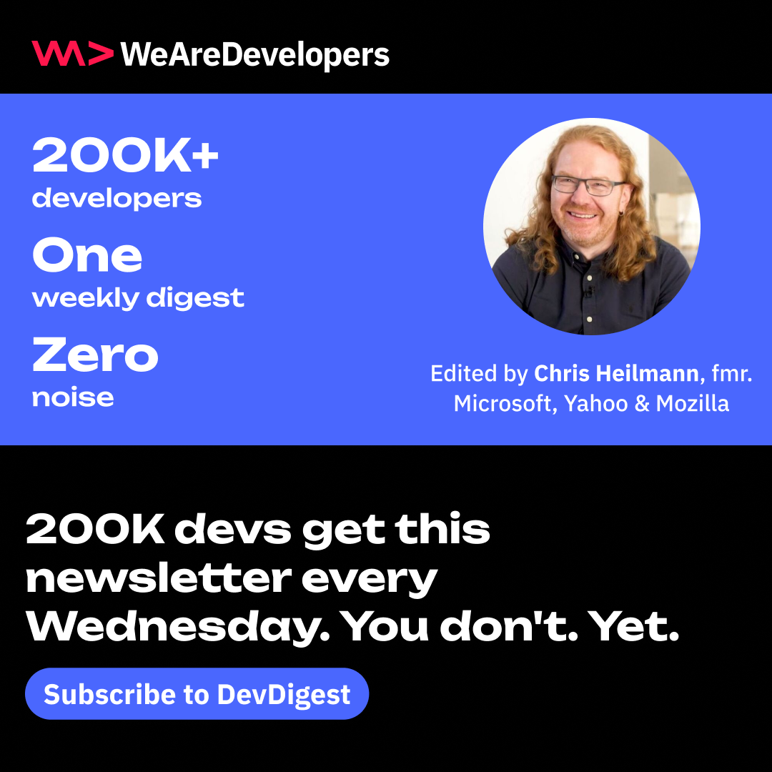 WeAreDevelopers Facebook ad