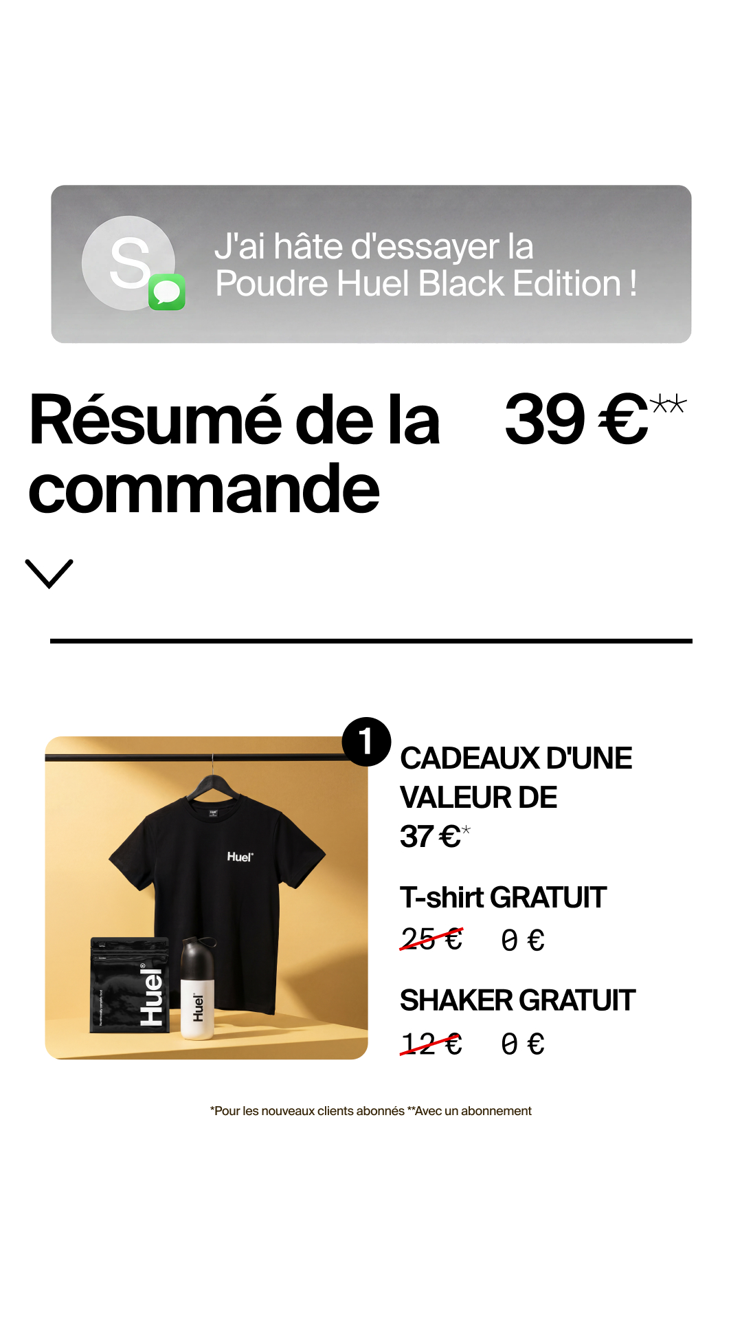 Huel Facebook ad