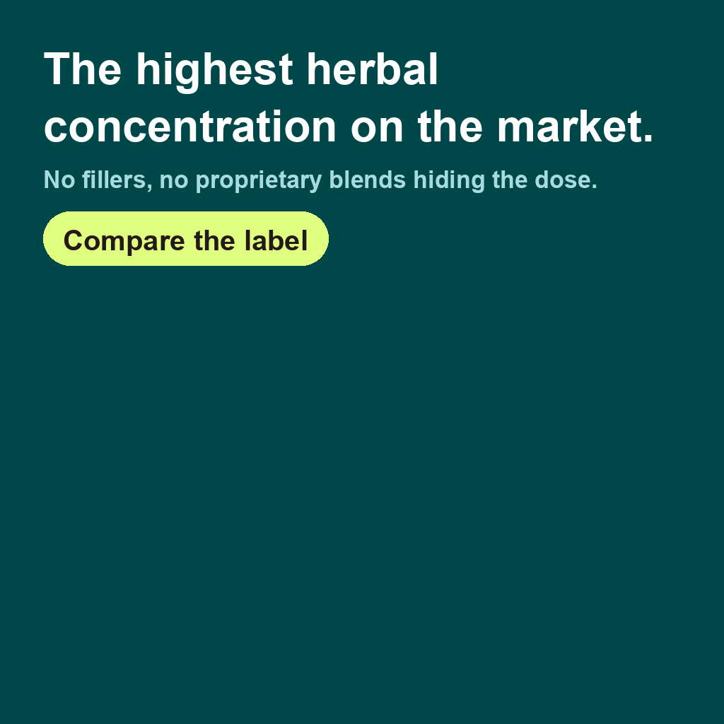 The Plug Drink Facebook ad: The highest herbal concentration on the market.