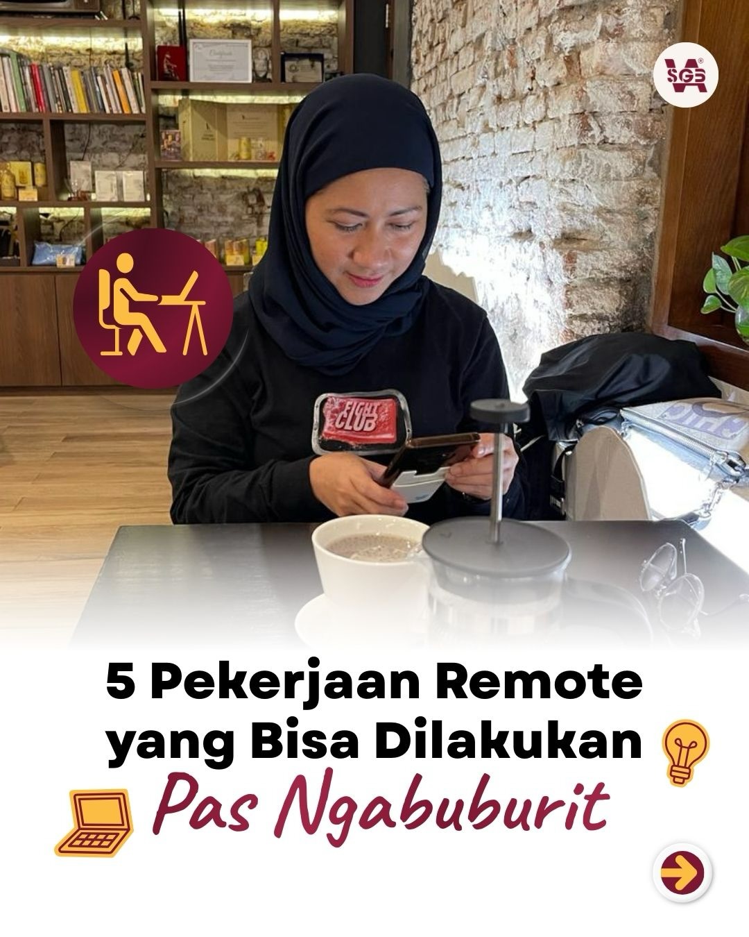 SGB Virtual Assistant Facebook ad: So far, kalian ngabuburit pada sibuk ngapain nih?