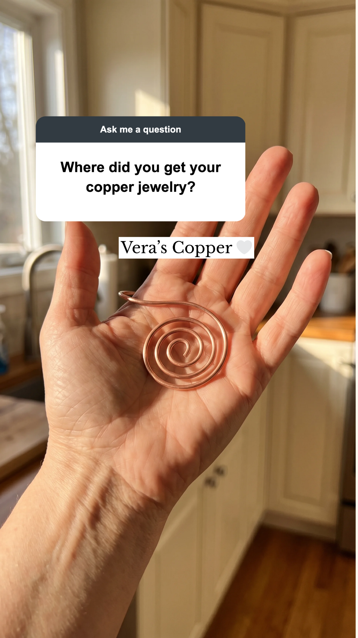 Vera’s Copper Jewelry Facebook ad