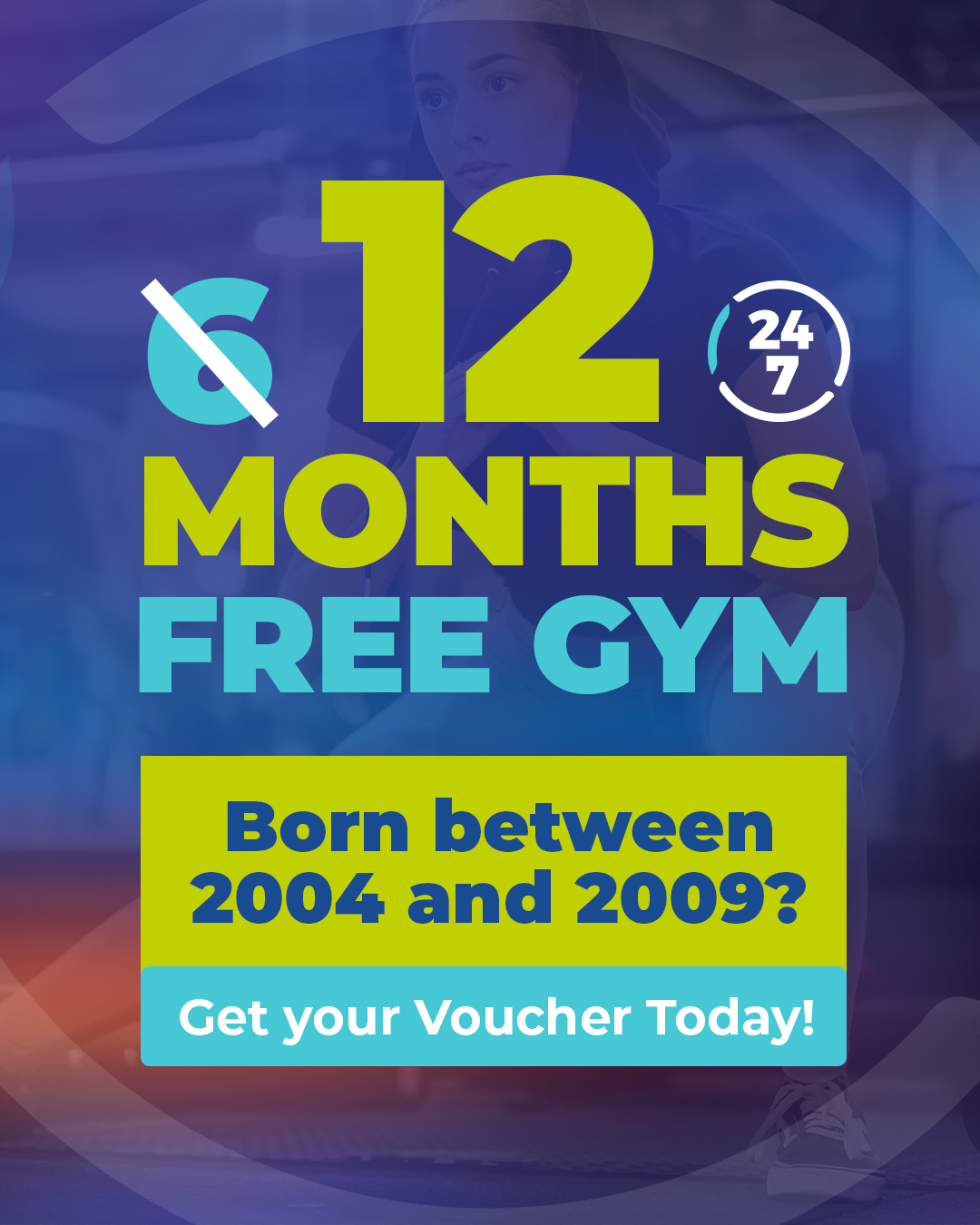 24/7 Fitness Club Facebook ad