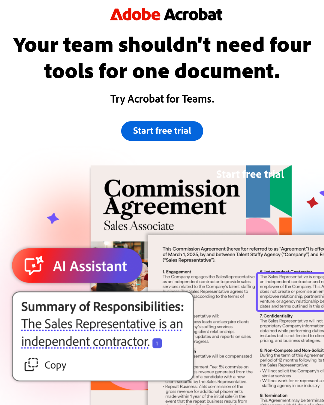 Adobe Acrobat Facebook ad