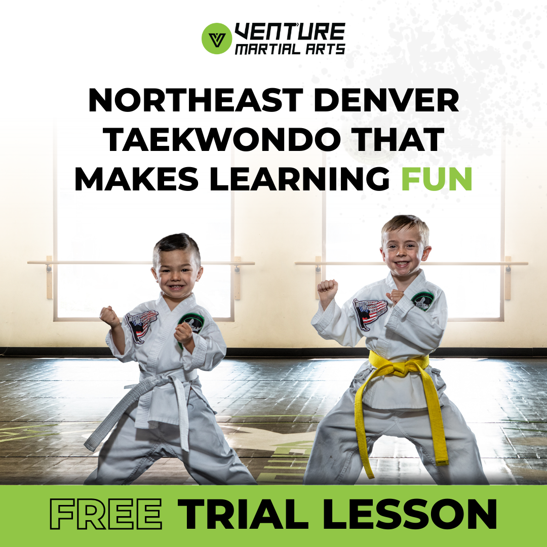 Venture Martial Arts - Highlands Ranch Facebook ad: Free Trial Taekwondo Class