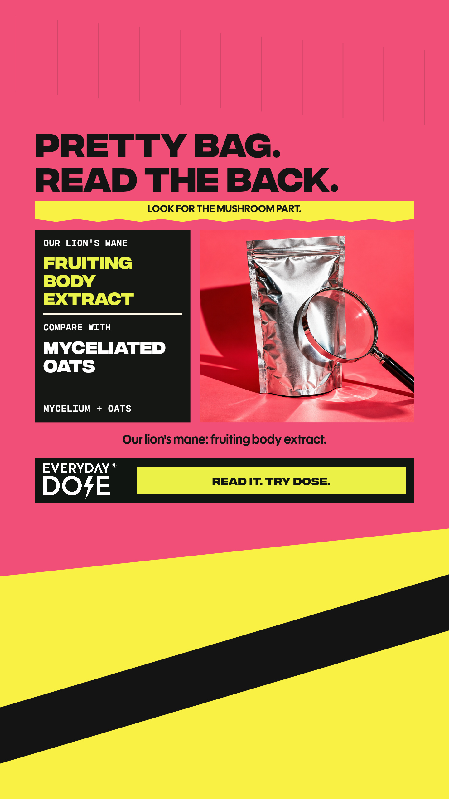 Everyday Dose Facebook ad: Pour Yourself Coffee That Does More
