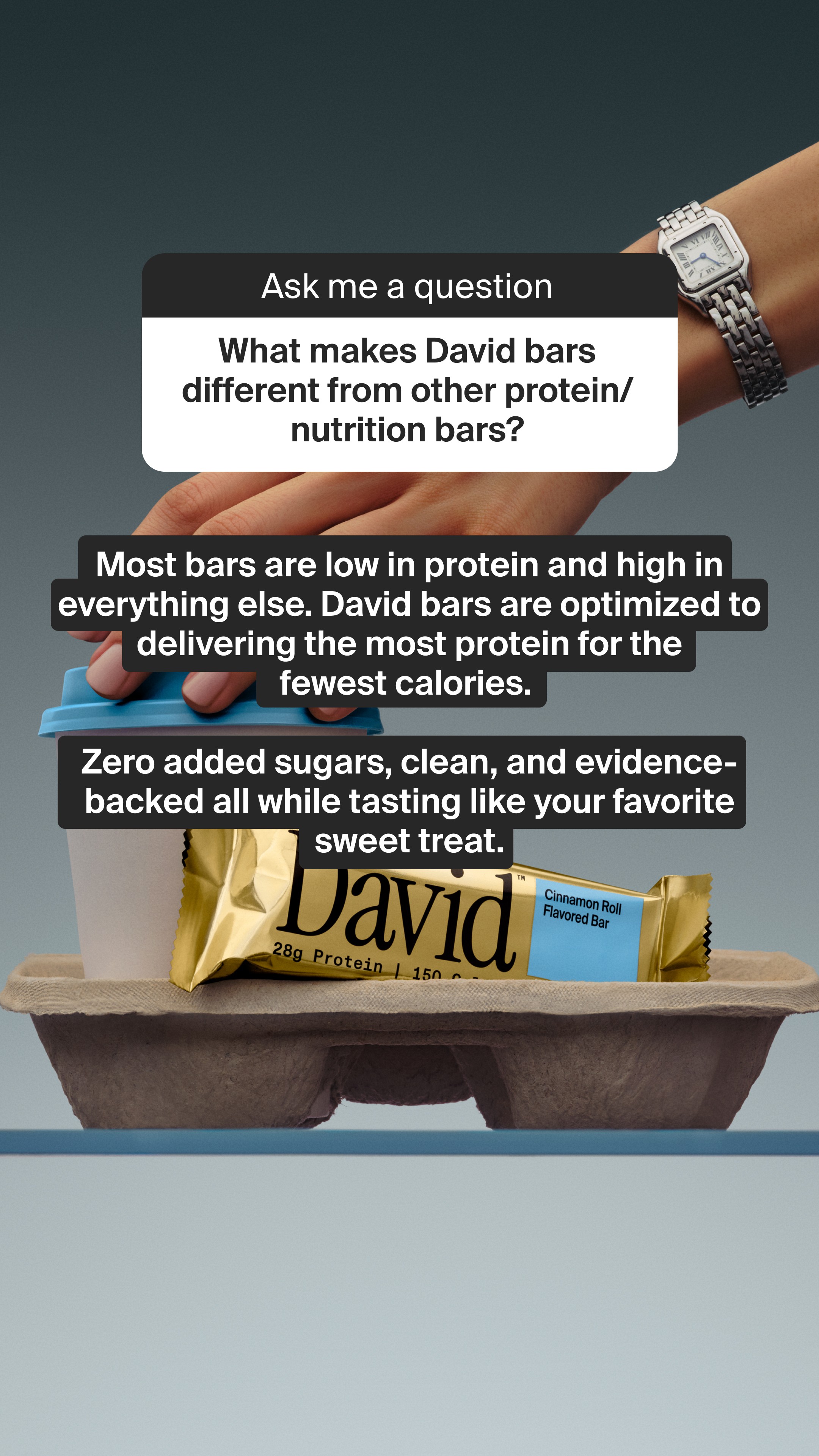 David Protein Facebook ad