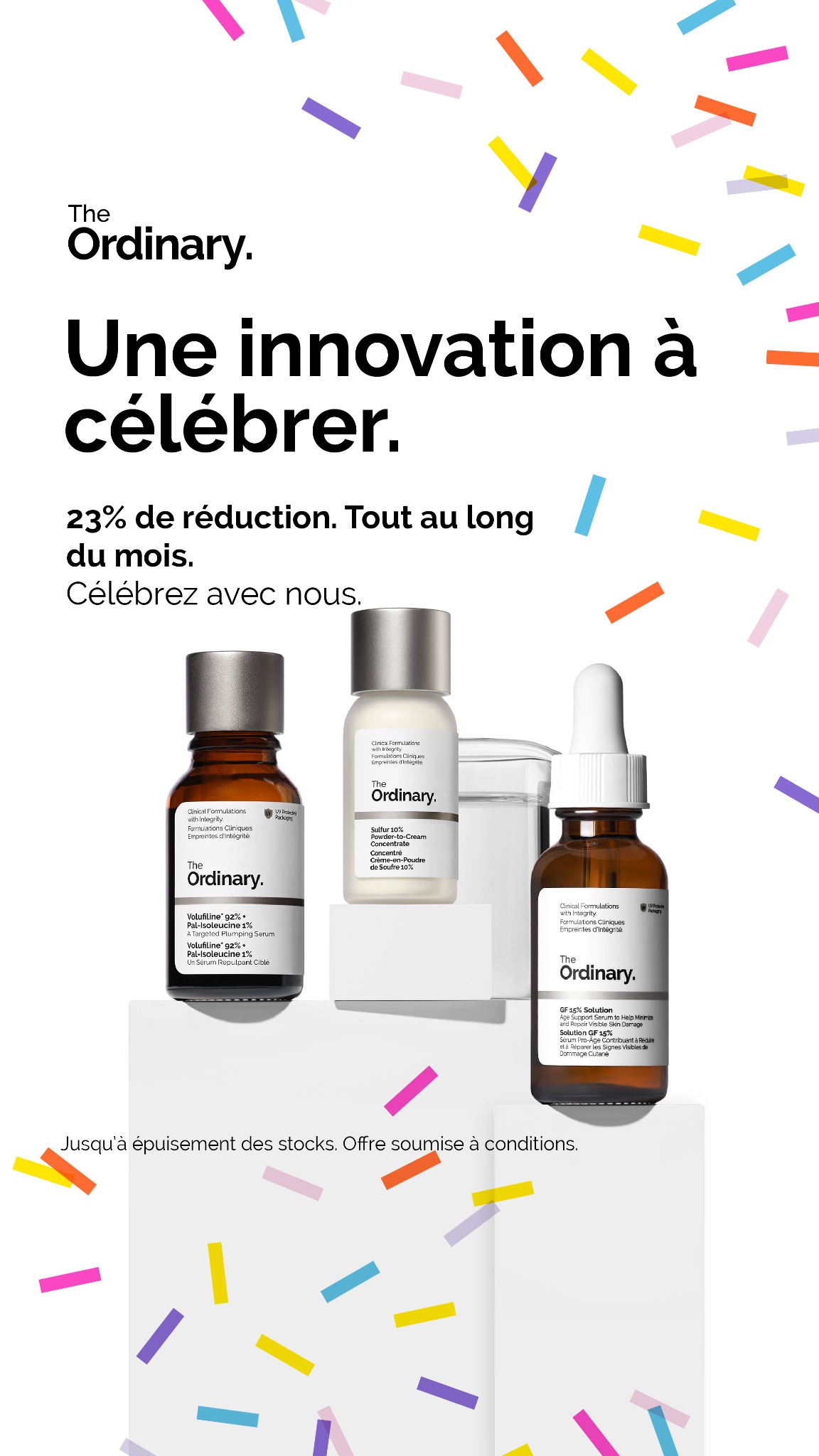 The Ordinary Facebook ad