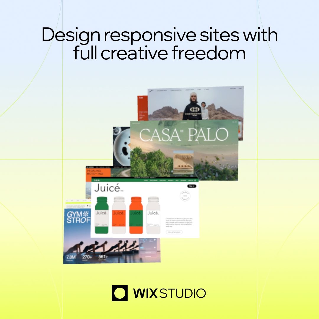Wix Studio Facebook ad: Build smarter