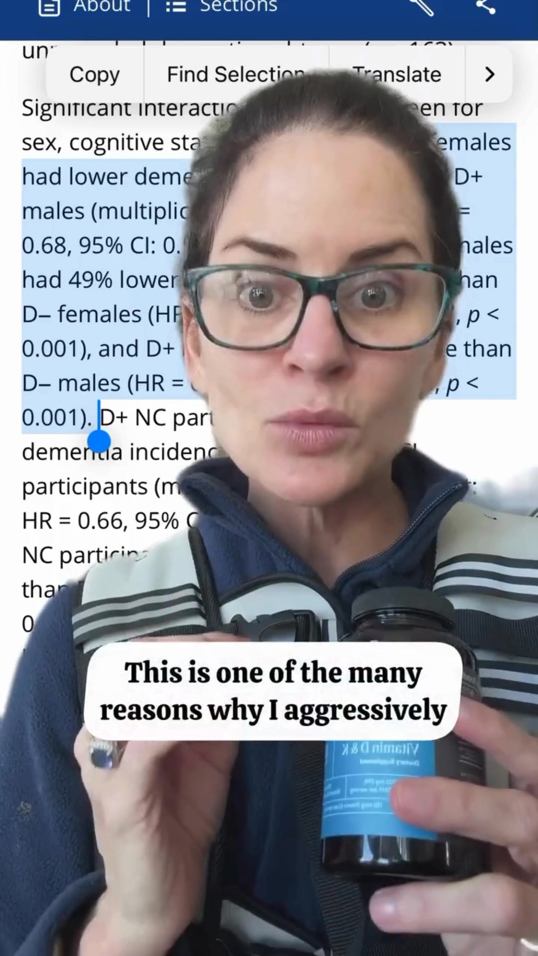 The Pause Life by Dr. Mary Claire Haver Facebook ad: 3-in-1 Omega 3 for Women in Menopause
