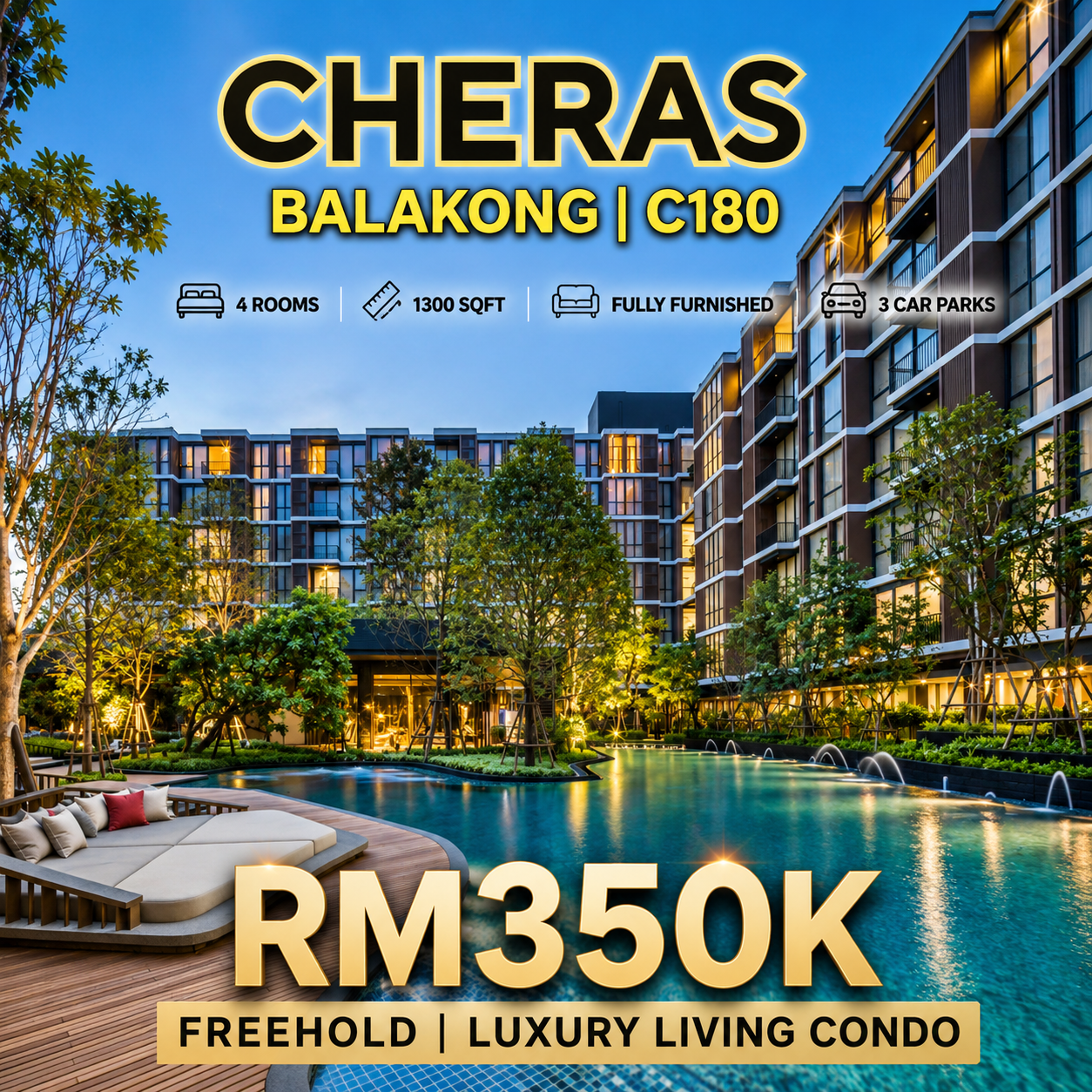 RED Property Facebook ad: SIGNED-UP GET EBROCHURE (FULLY FURNISH)