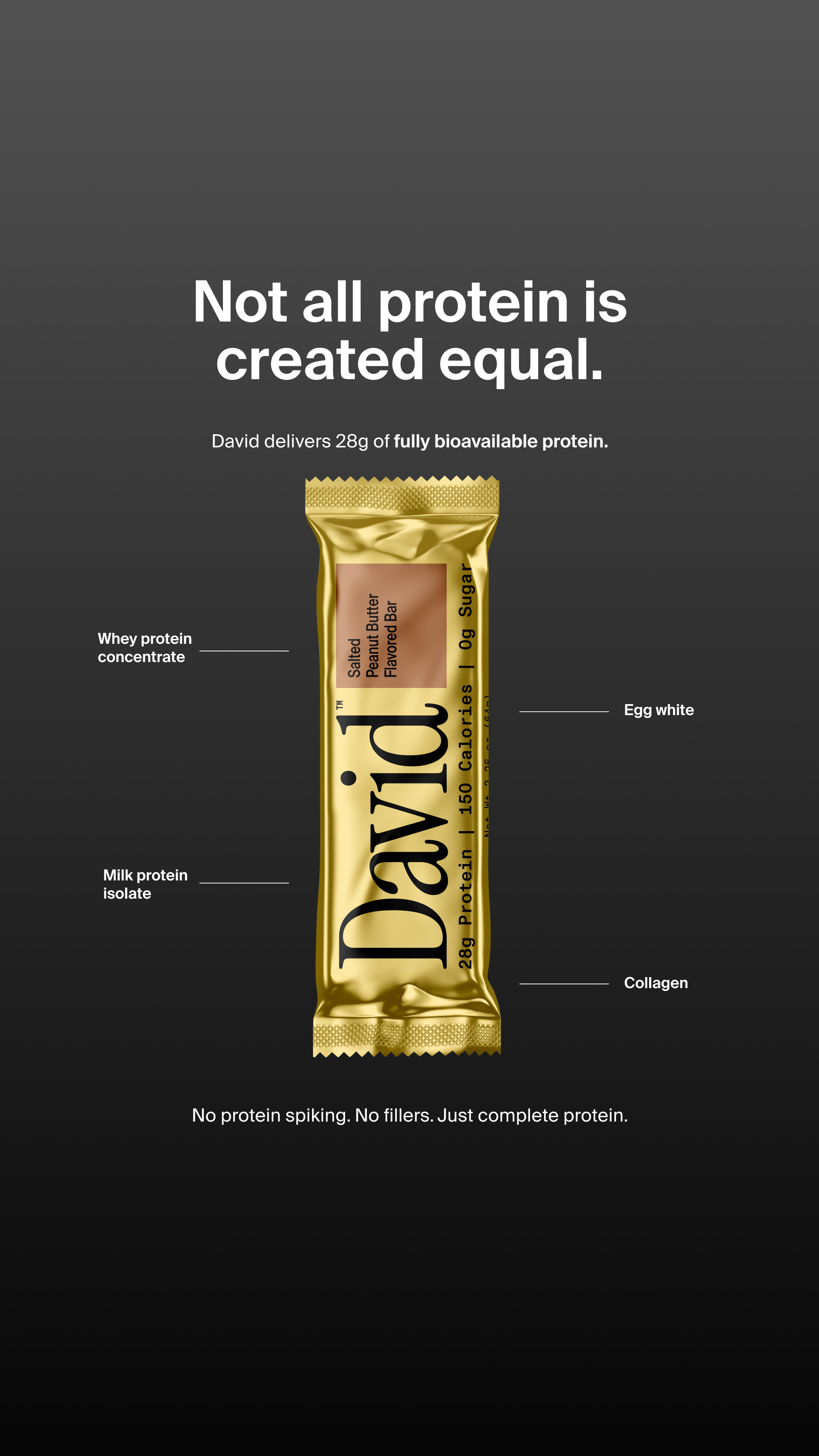 David Protein Facebook ad