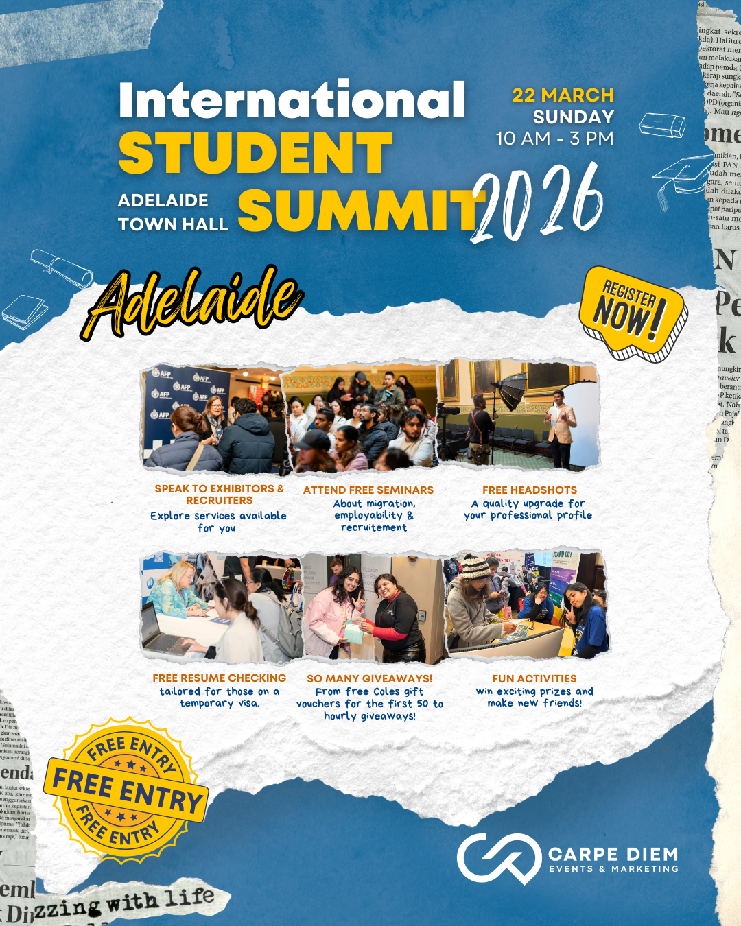 International Student Summit Facebook ad