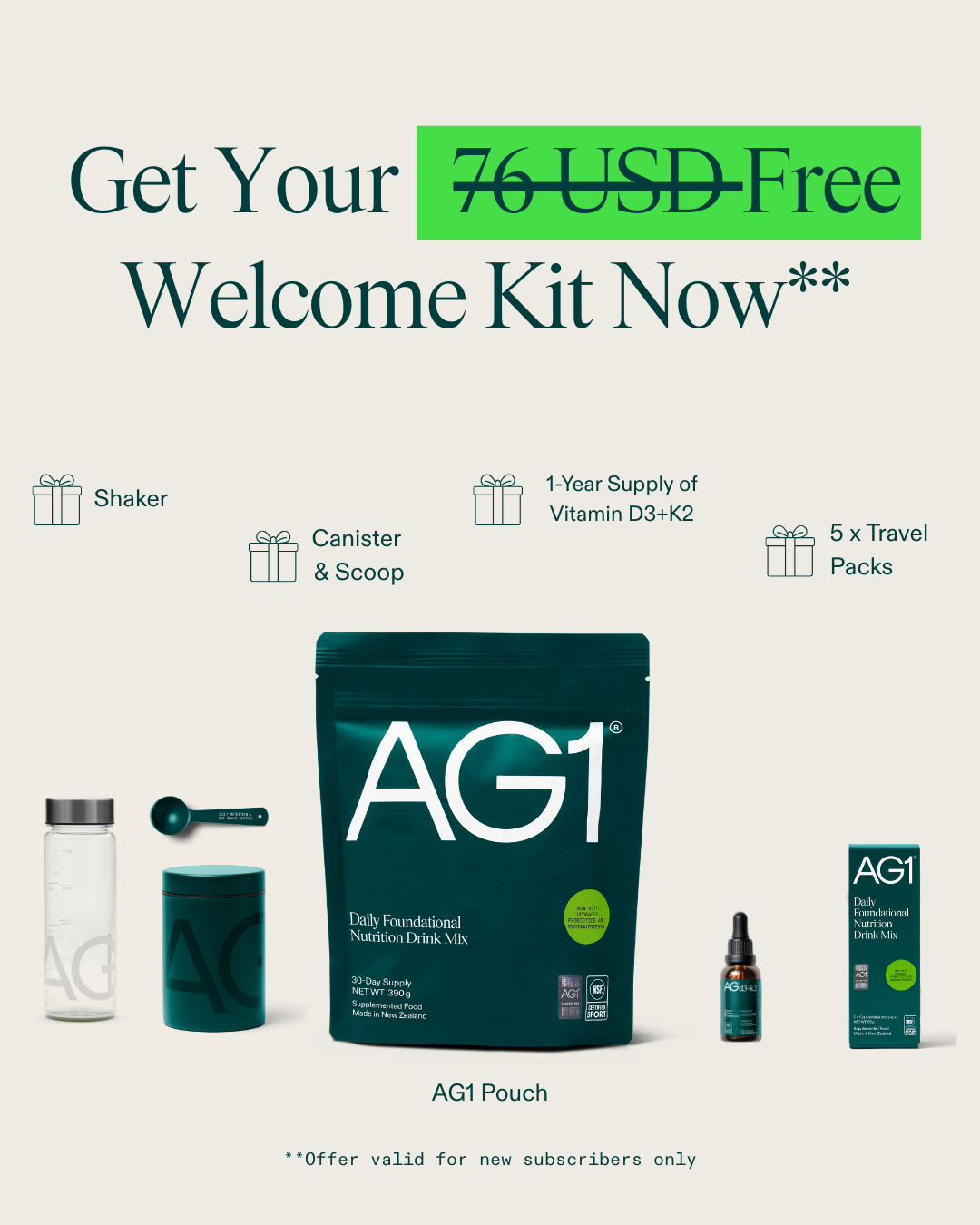 AG1 by Athletic Greens Facebook ad