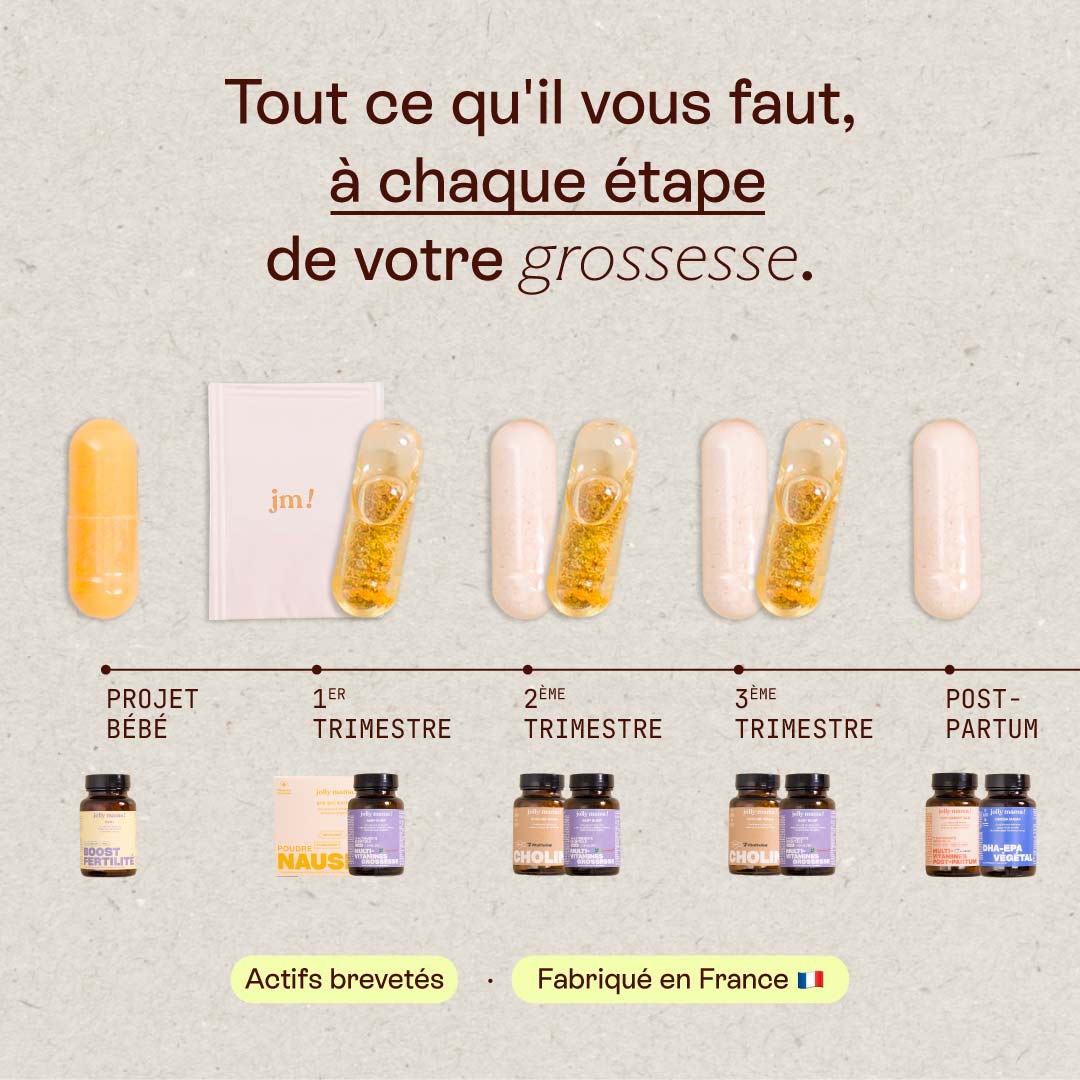 Jolly Mama Facebook ad: À chaque étape, on est là