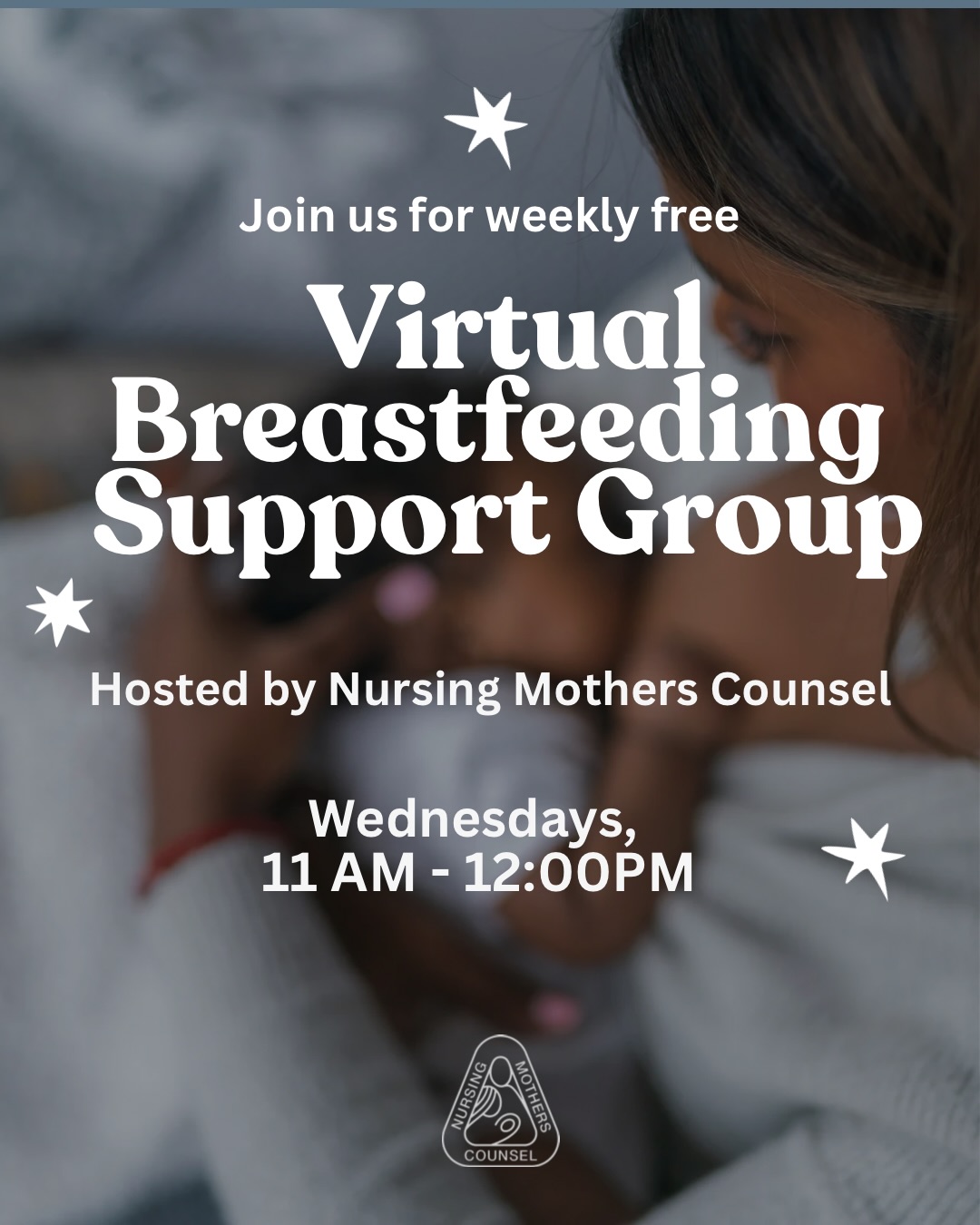 Nursing Mothers Counsel Facebook ad: You don’t have to figure out breastfeeding alone