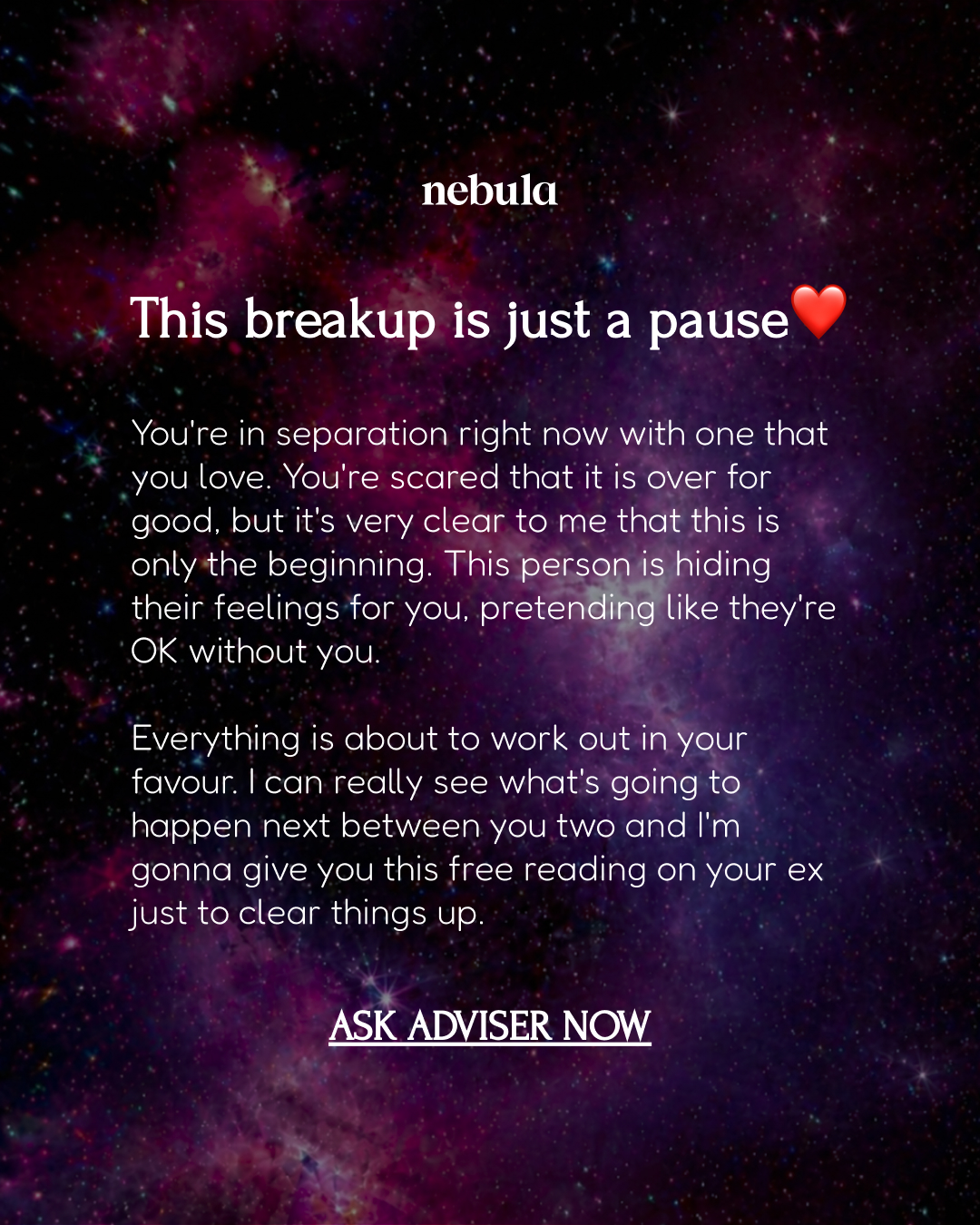 Your Relationship Advisor Facebook ad