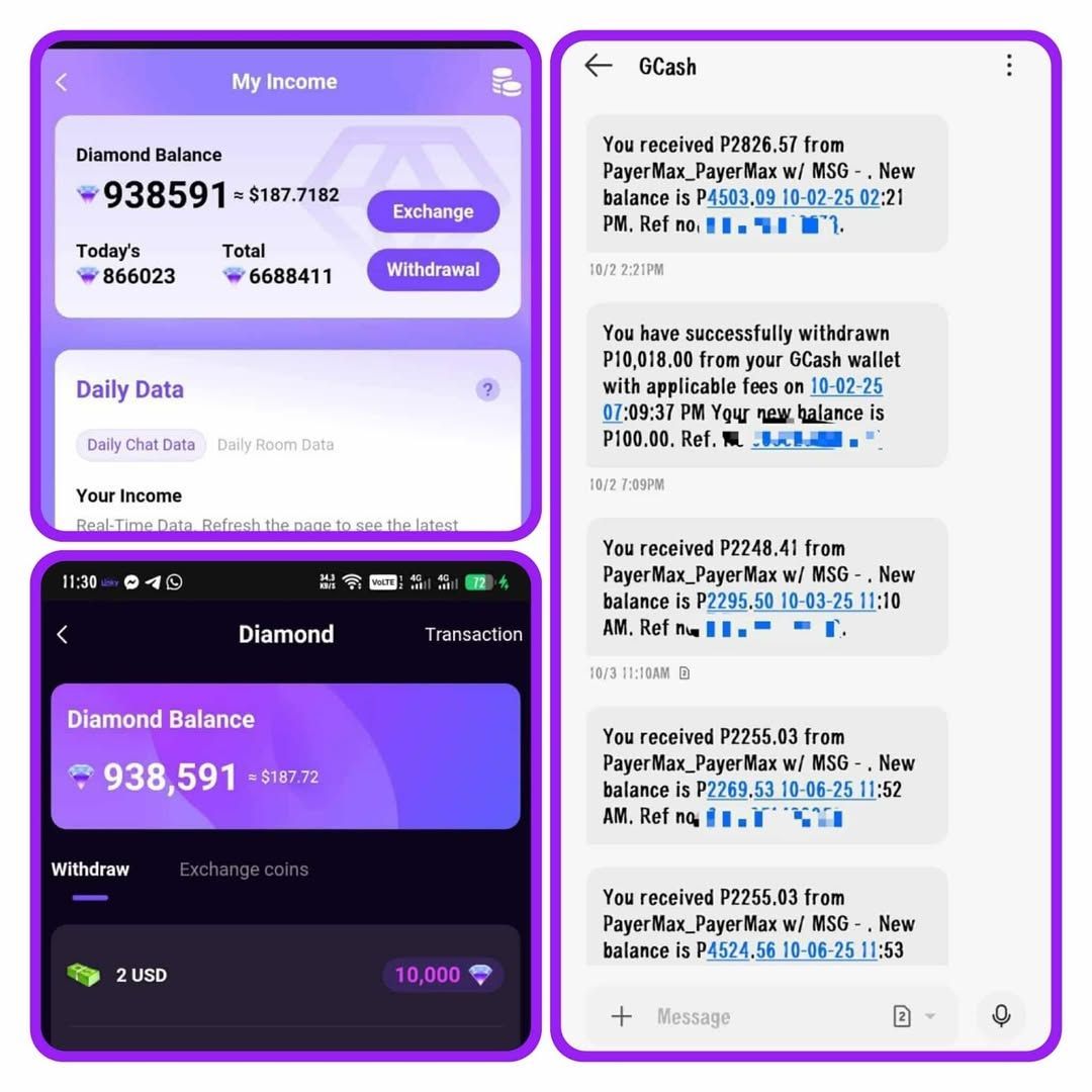 ChatnEarn- Facebook ad: Turn your chats into DIAMOND ENERGY!