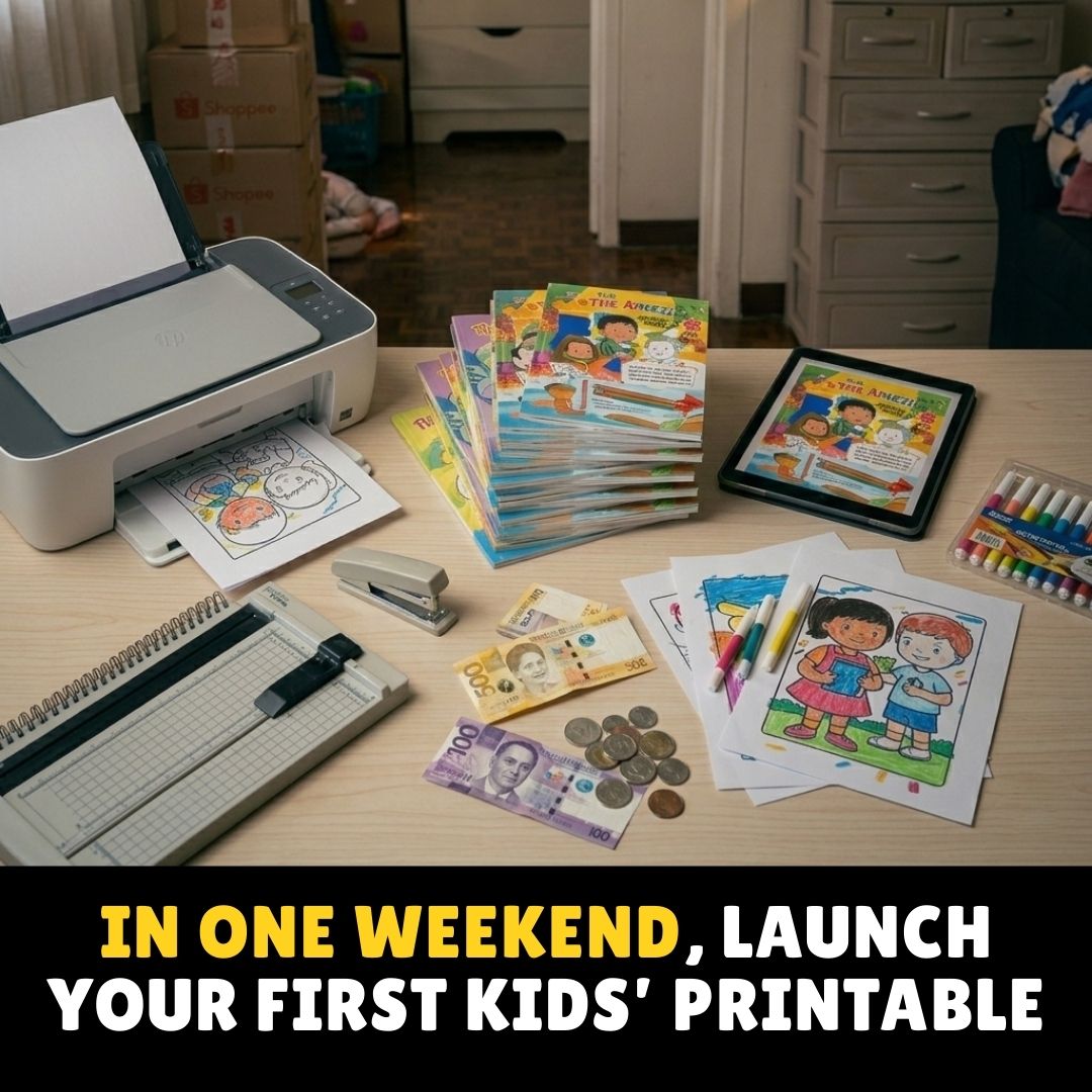 Kiddie Creator Kit Prompts Facebook ad: A Simpler Way for Moms to Start Creating Coloring Books