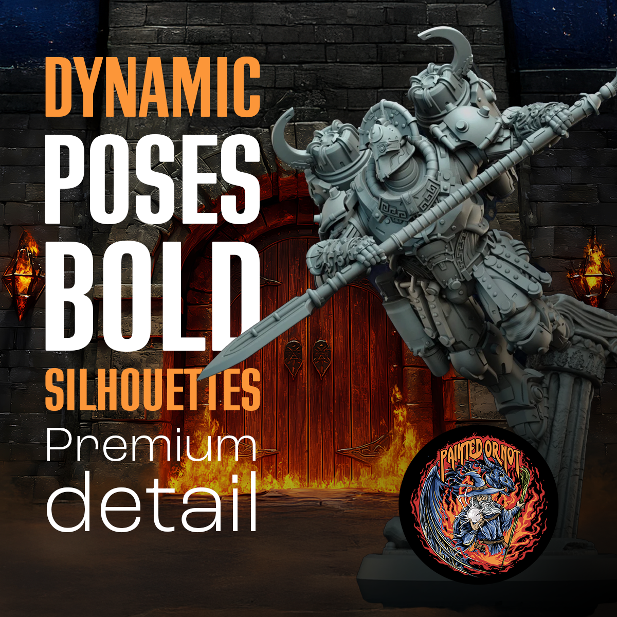 Painted Or Not Facebook ad: 50% OFF Resin Minis