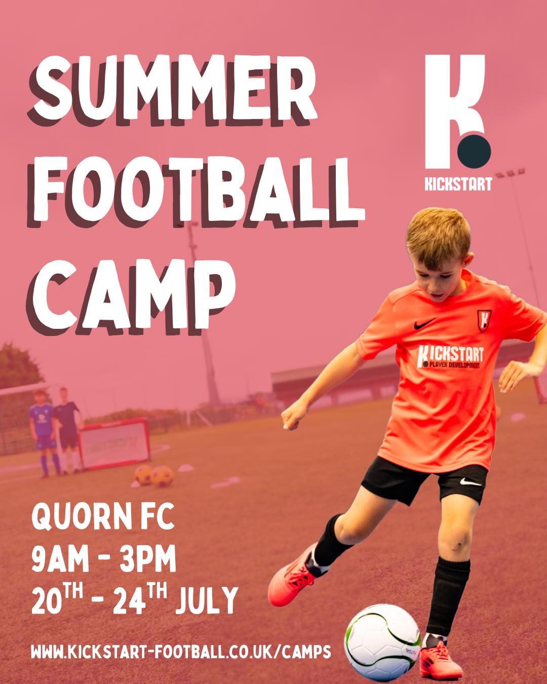 Kickstart Facebook ad: Football Camps, Kickstart
