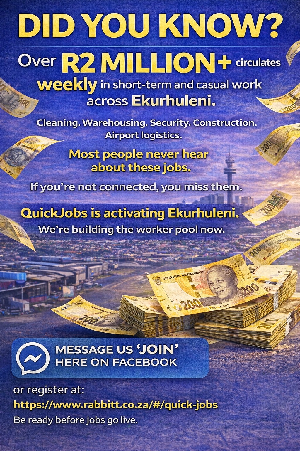 Rabbitt Facebook ad: EKURHULENI