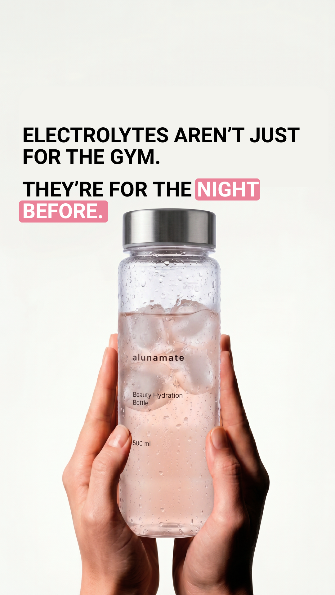 Alunamate Facebook ad: Hydrate Skin from Within