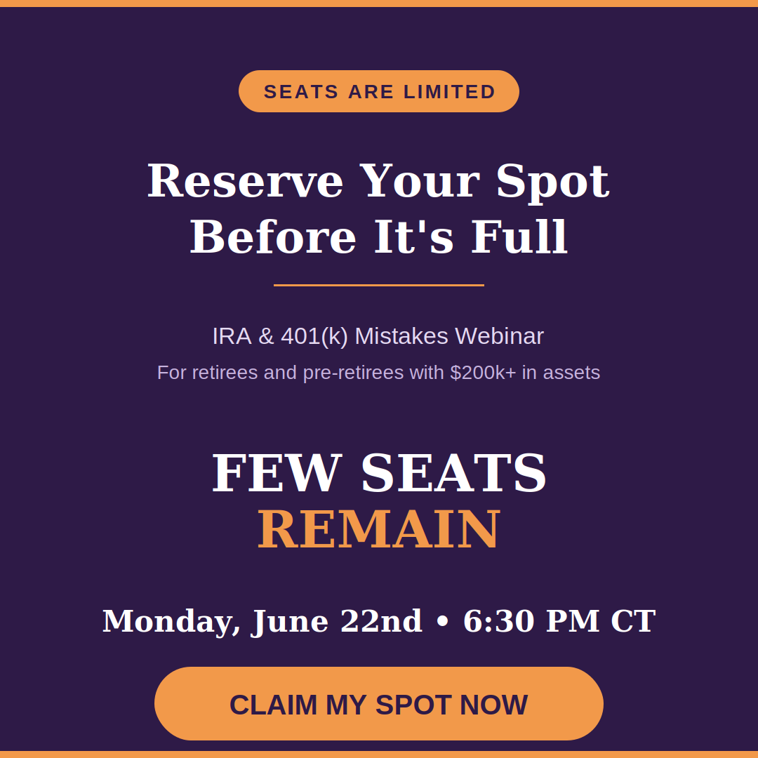 Capital Preservation Strategies Facebook ad: [REGISTER] IRA & 401(k) Mistakes Costing You Thousands