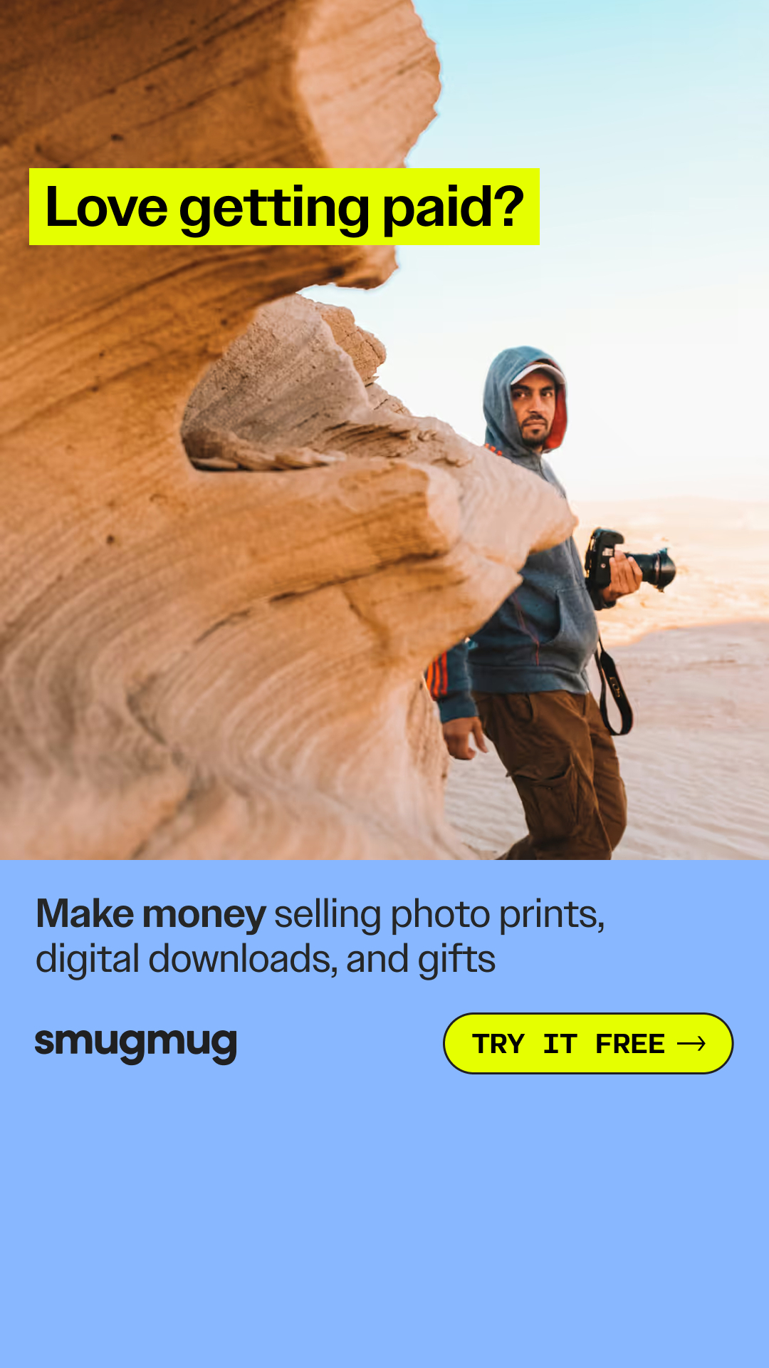 SmugMug Facebook ad