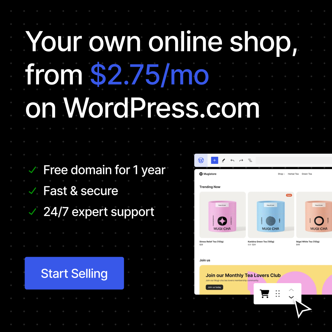 WordPress.com Facebook ad