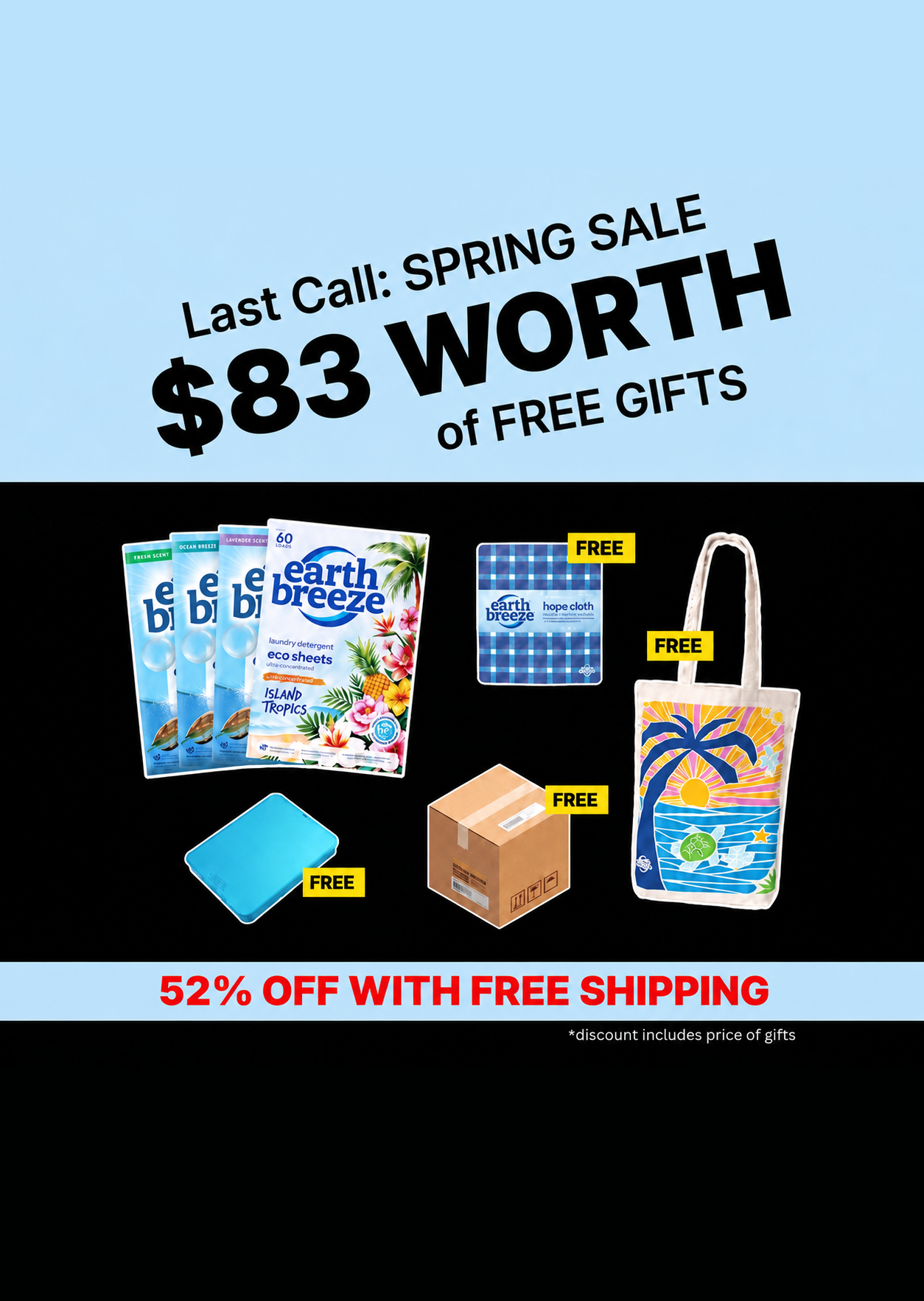 Earth Breeze Facebook ad