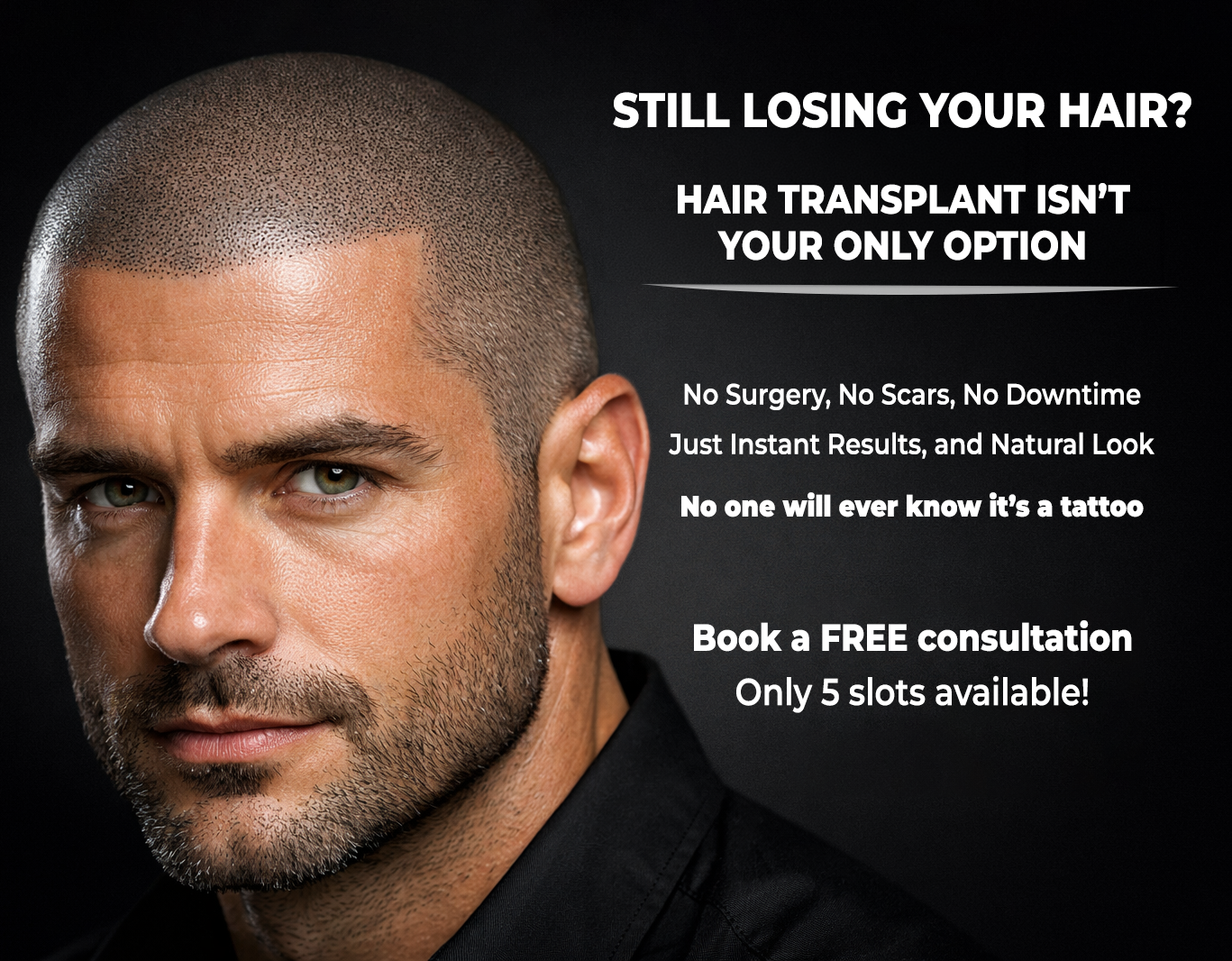 Hair Illusions - Scalp Micropigmentation Expert Facebook ad