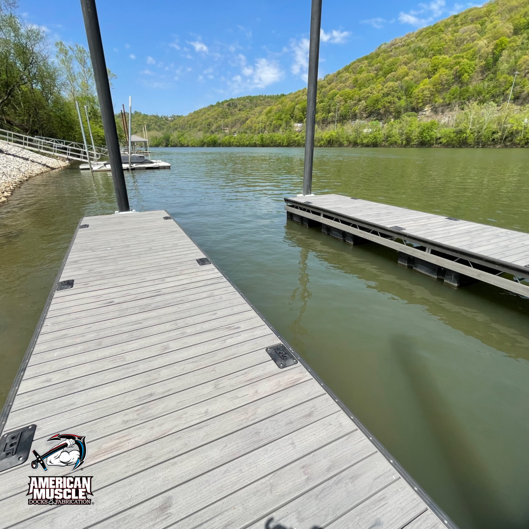 American Muscle Docks & Fabrication Facebook ad: Quality Built, Right Here at Home.