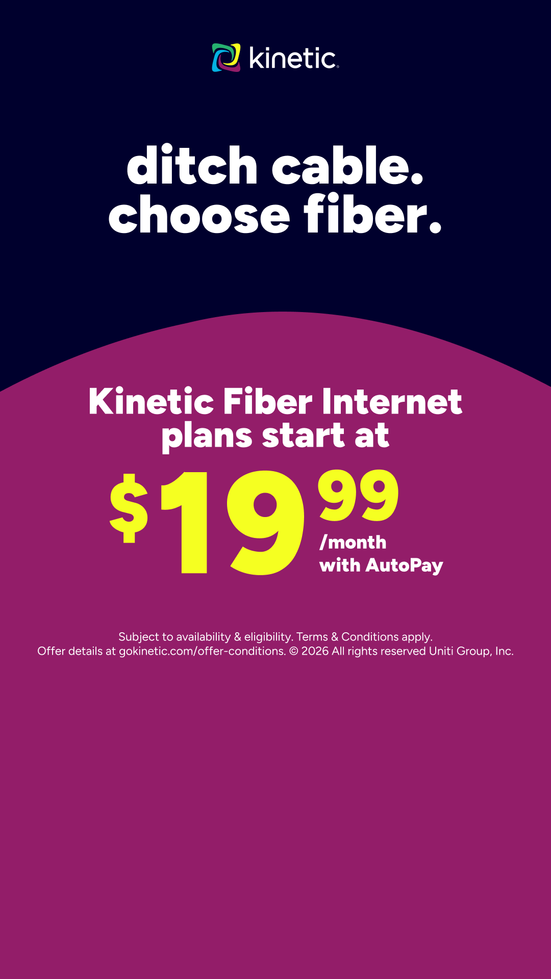 Kinetic Internet Facebook ad