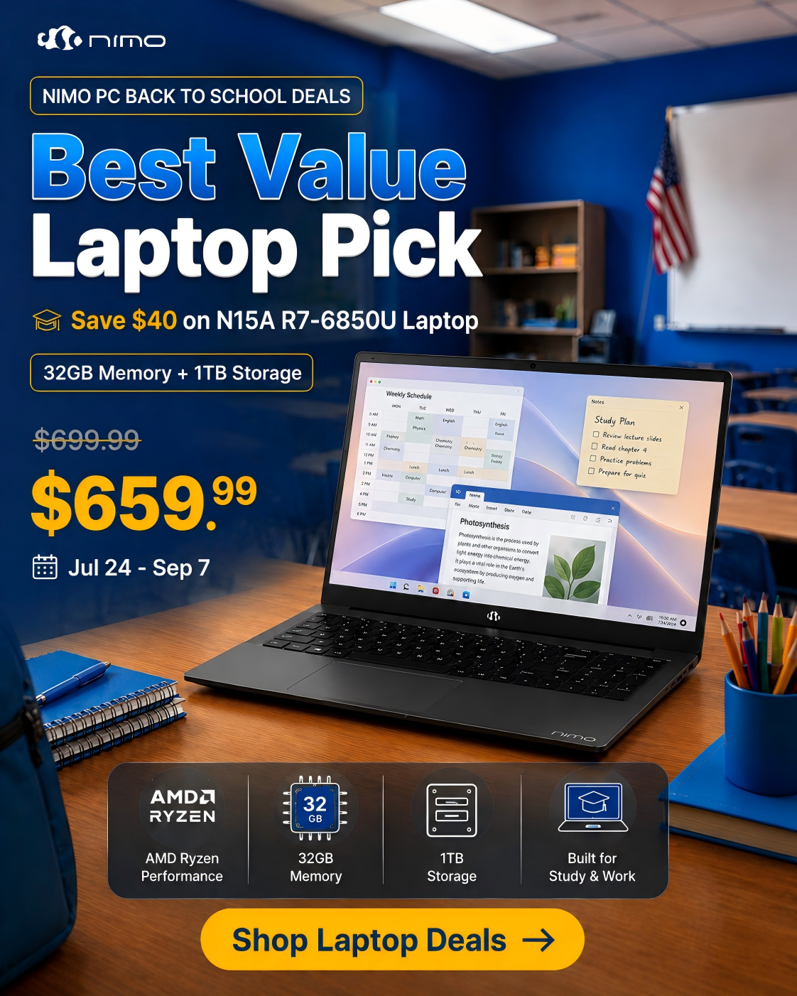 NIMO PC Facebook ad: Complete Your Laptop Upgrade