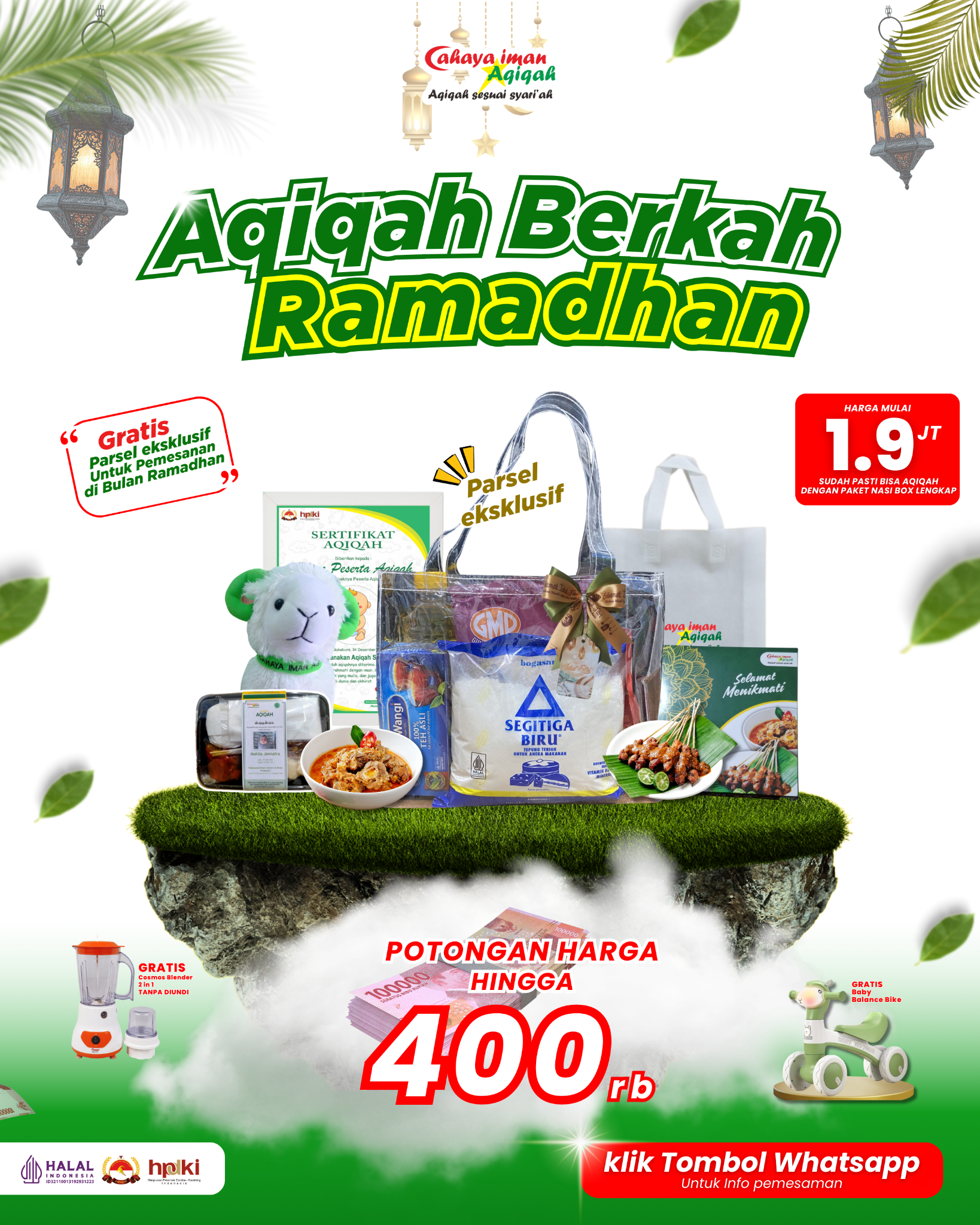 Cahaya Iman Aqiqah Sukabumi Facebook ad: Jasa Aqiqahnya Wargi Sukabumi, klik Disini